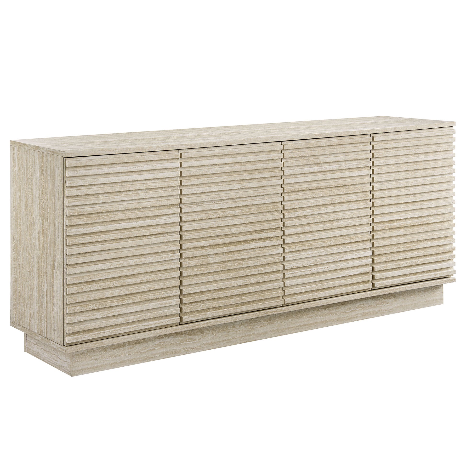 Render 70" Faux Travertine Sideboard Cabinet TV Stand by Modway - Best Buy Furniture