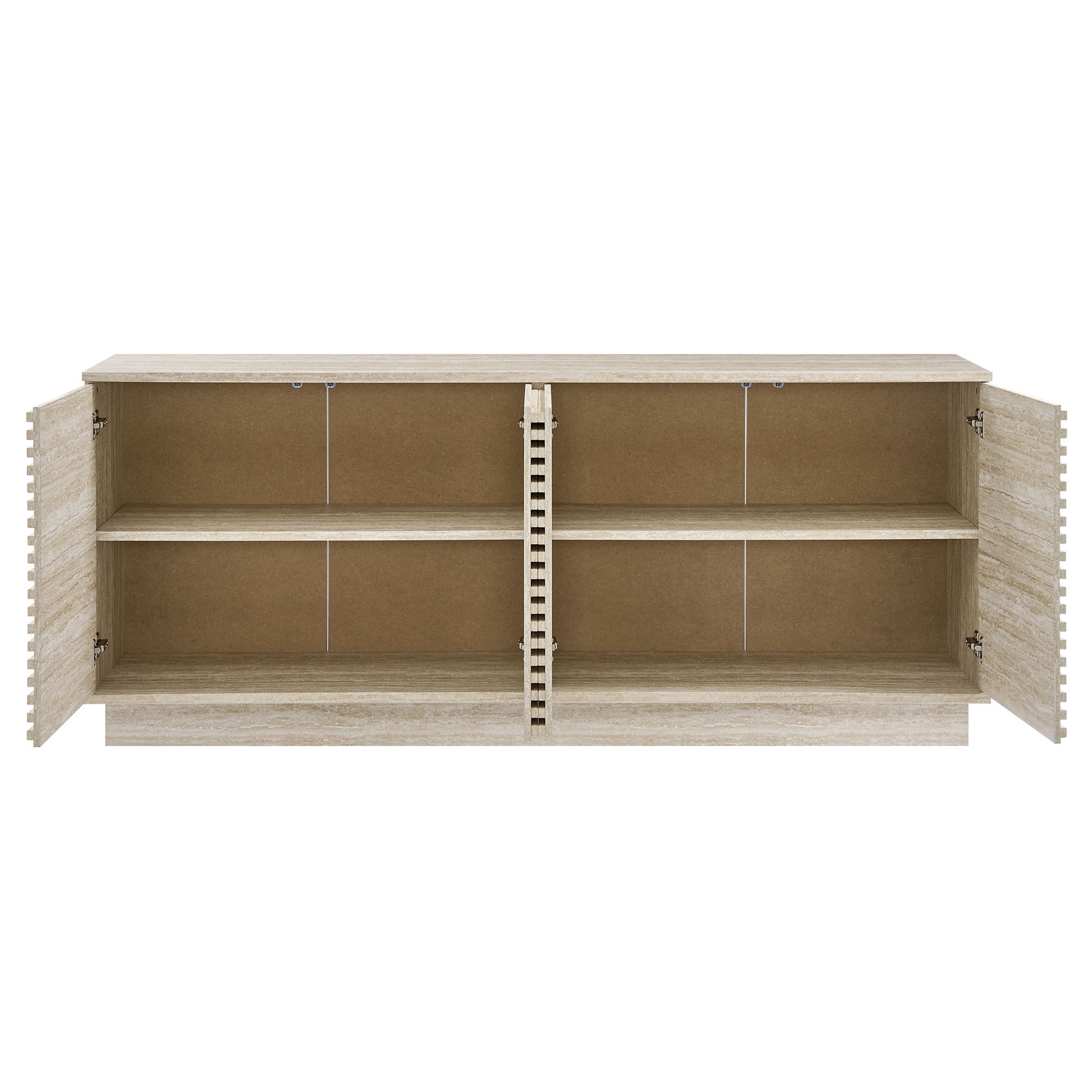 Render 70" Faux Travertine Sideboard Cabinet TV Stand by Modway - Best Buy Furniture