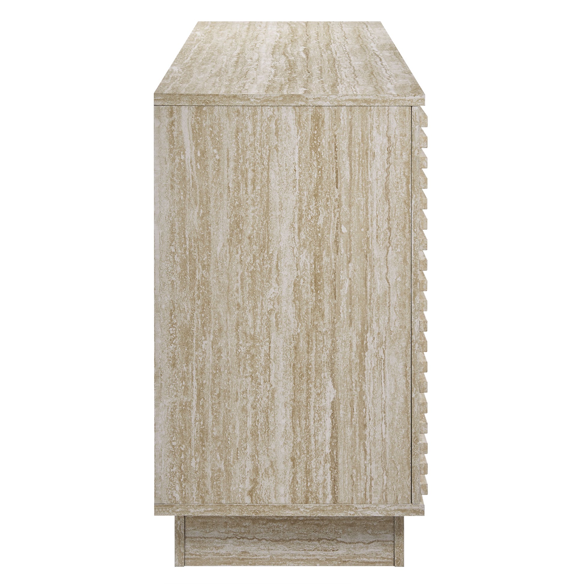 Render 70" Faux Travertine Sideboard Cabinet TV Stand by Modway - Best Buy Furniture