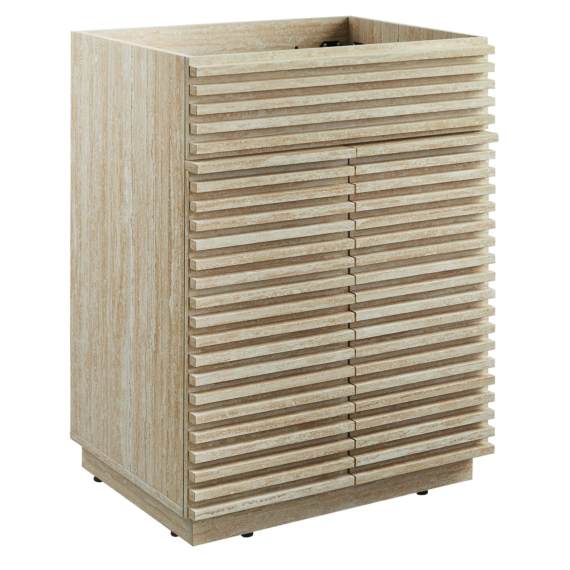 Render 24" Faux Travertine Bathroom Vanity Cabinet (Sink Not Included) by Modway - Best Buy Furniture
