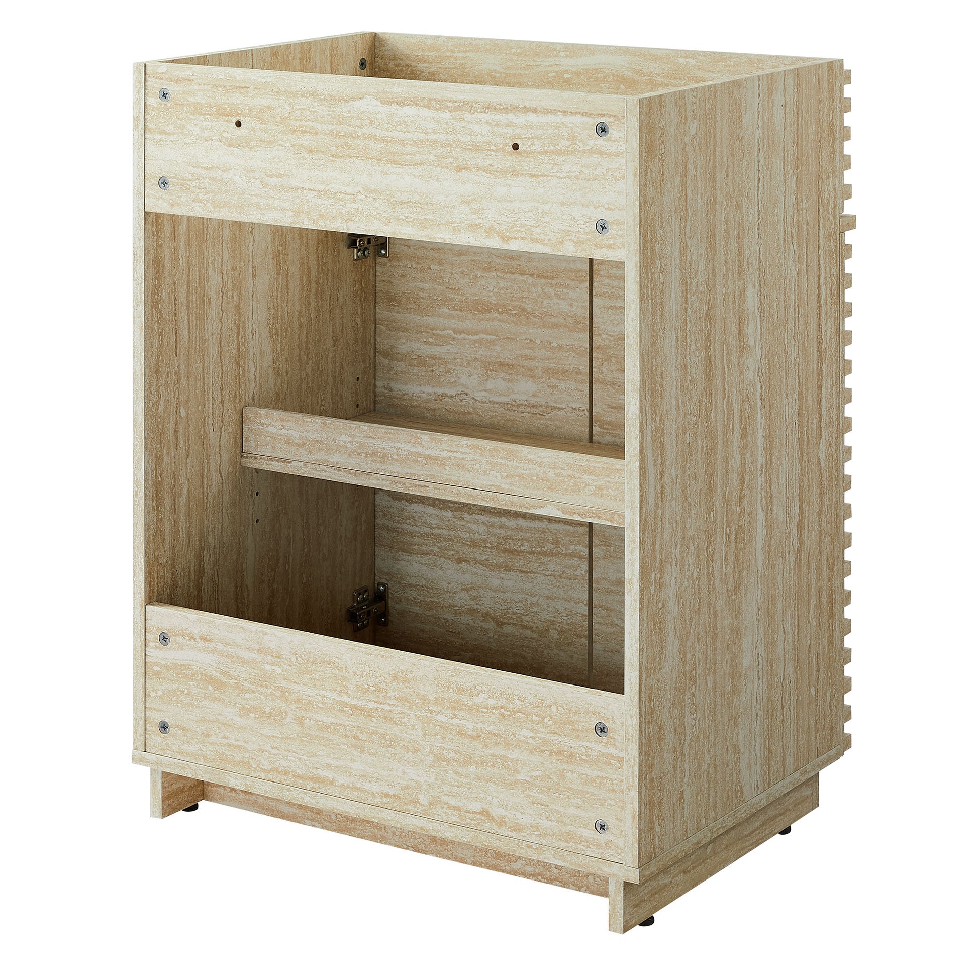Render 24" Faux Travertine Bathroom Vanity Cabinet (Sink Not Included) by Modway - Best Buy Furniture
