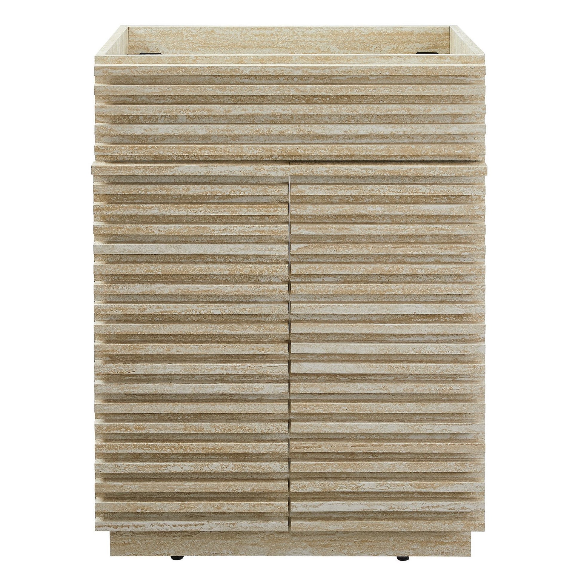 Render 24" Faux Travertine Bathroom Vanity Cabinet (Sink Not Included) by Modway - Best Buy Furniture