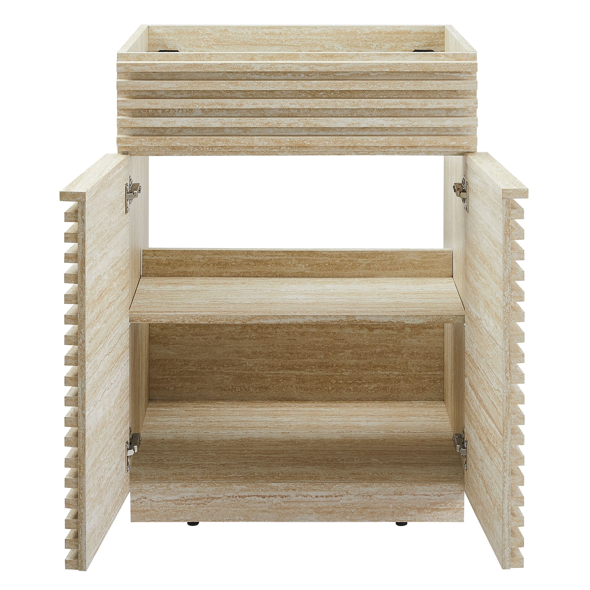 Render 24" Faux Travertine Bathroom Vanity Cabinet (Sink Not Included) by Modway - Best Buy Furniture