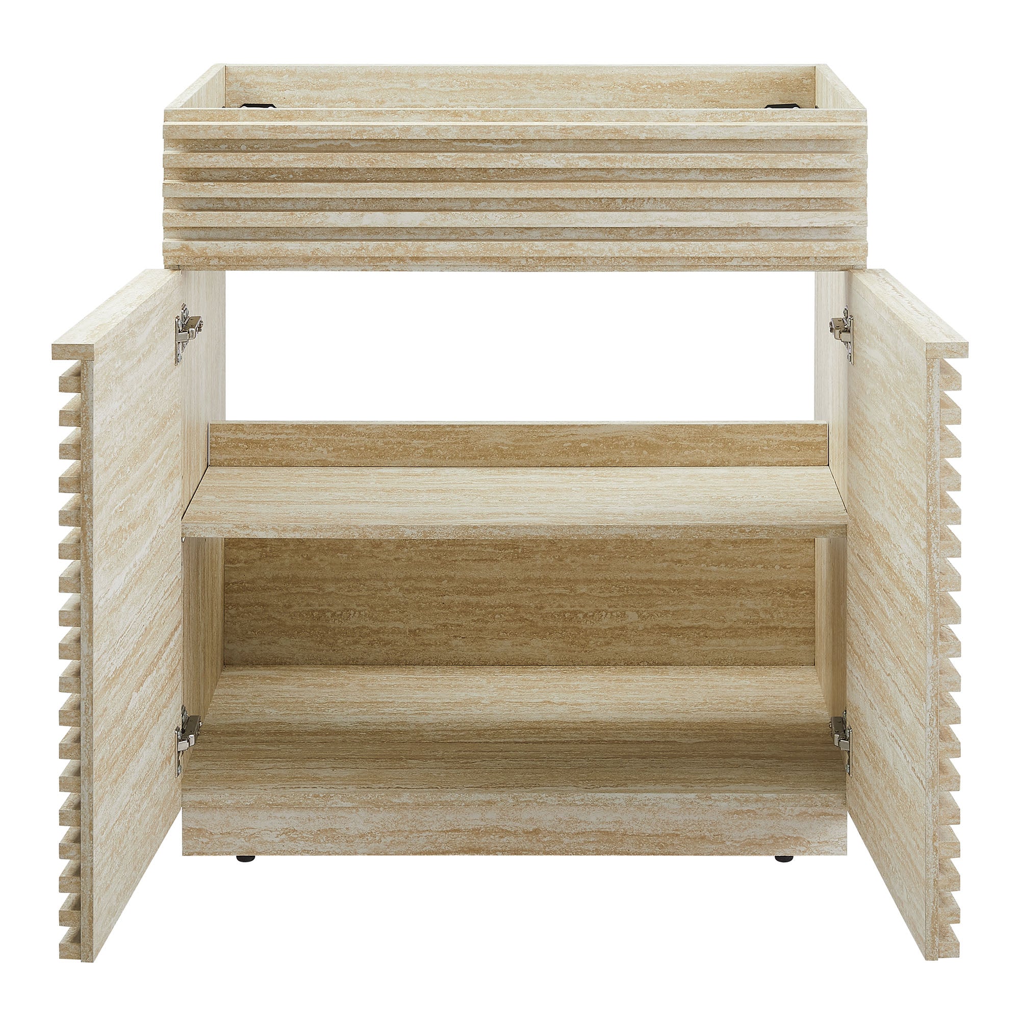Render 30" Faux Travertine Bathroom Vanity Cabinet (Sink Not Included) by Modway - Best Buy Furniture