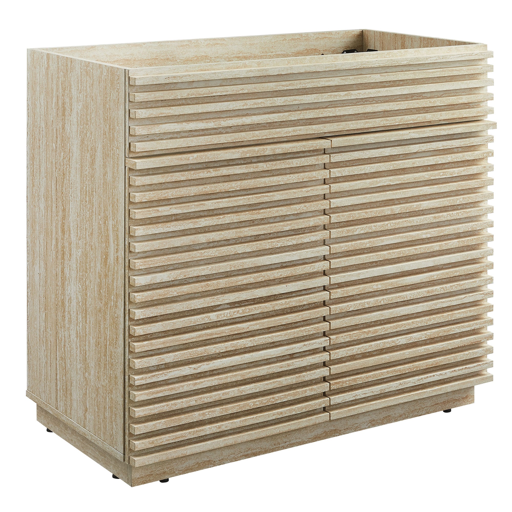 Render 36" Faux Travertine Bathroom Vanity Cabinet (Sink Not Included) by Modway - Best Buy Furniture