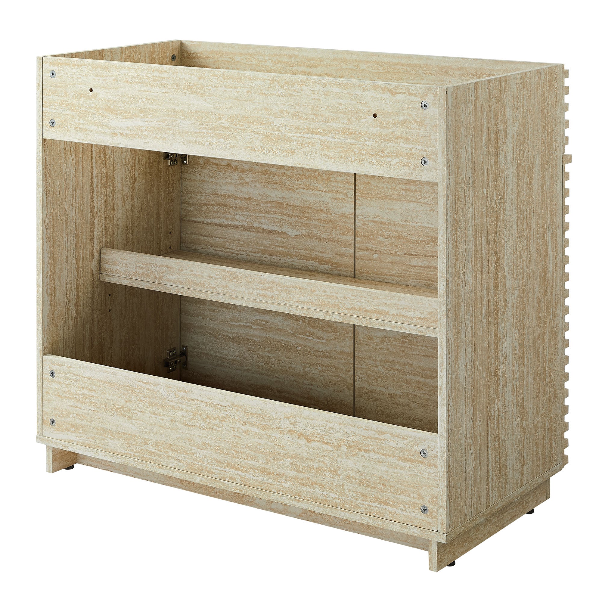 Render 36" Faux Travertine Bathroom Vanity Cabinet (Sink Not Included) by Modway - Best Buy Furniture