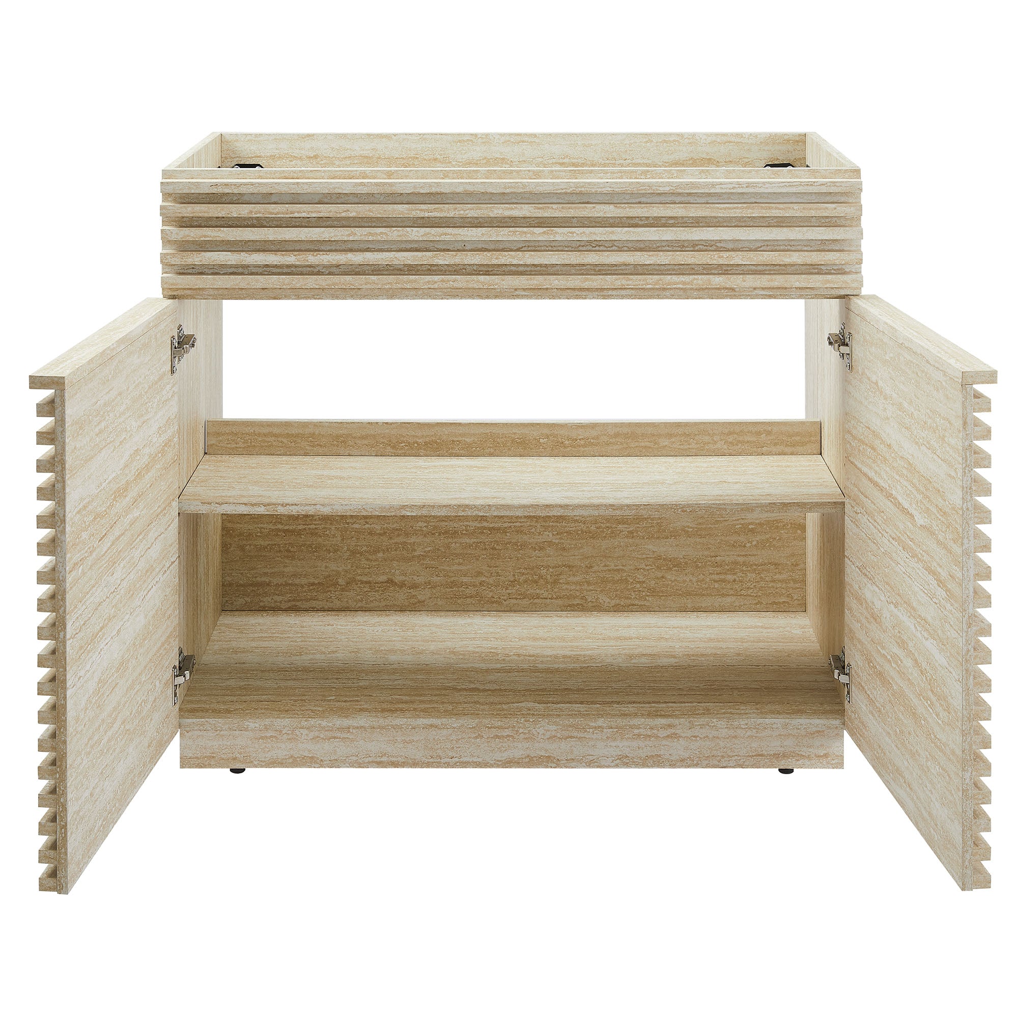 Render 36" Faux Travertine Bathroom Vanity Cabinet (Sink Not Included) by Modway - Best Buy Furniture