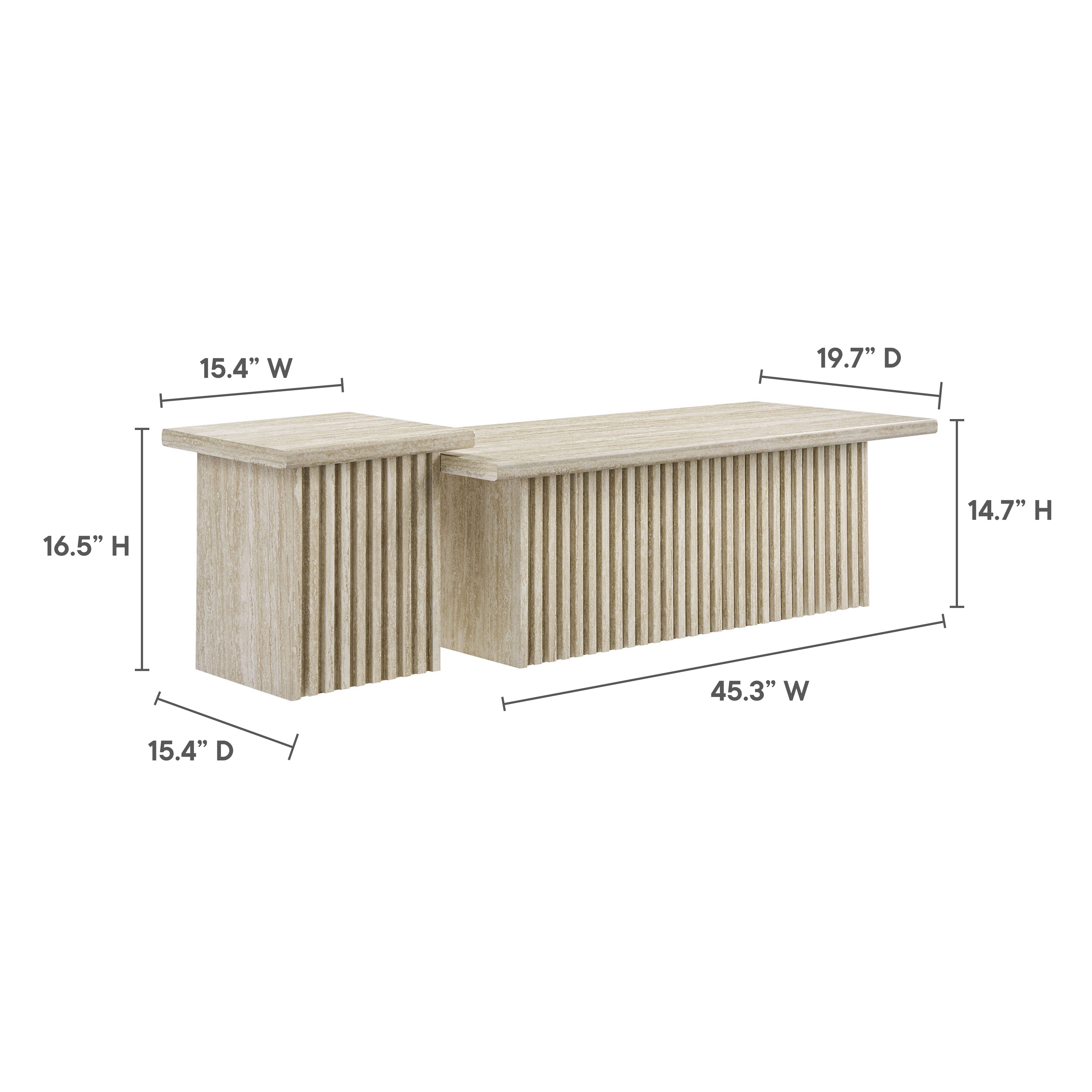 Render Nesting Coffee Tables Set of 2 by Modway - Best Buy Furniture