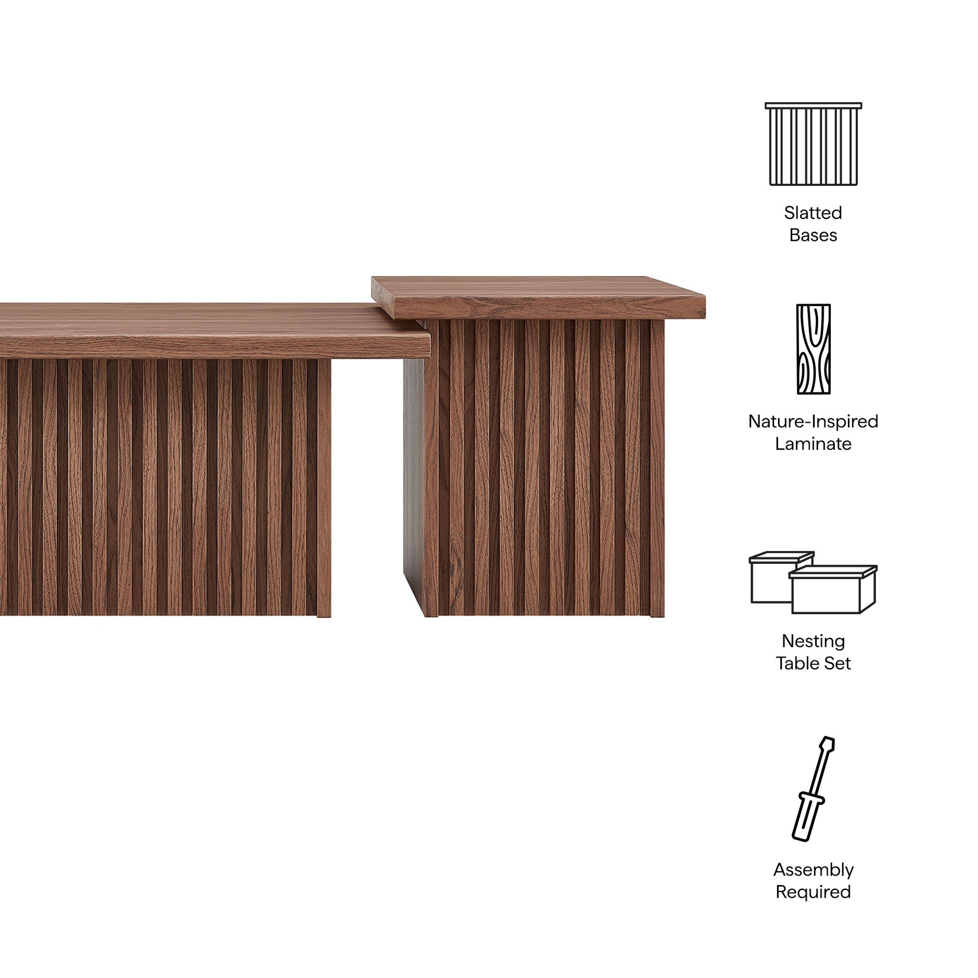 Render Nesting Coffee Tables Set of 2 by Modway - Best Buy Furniture