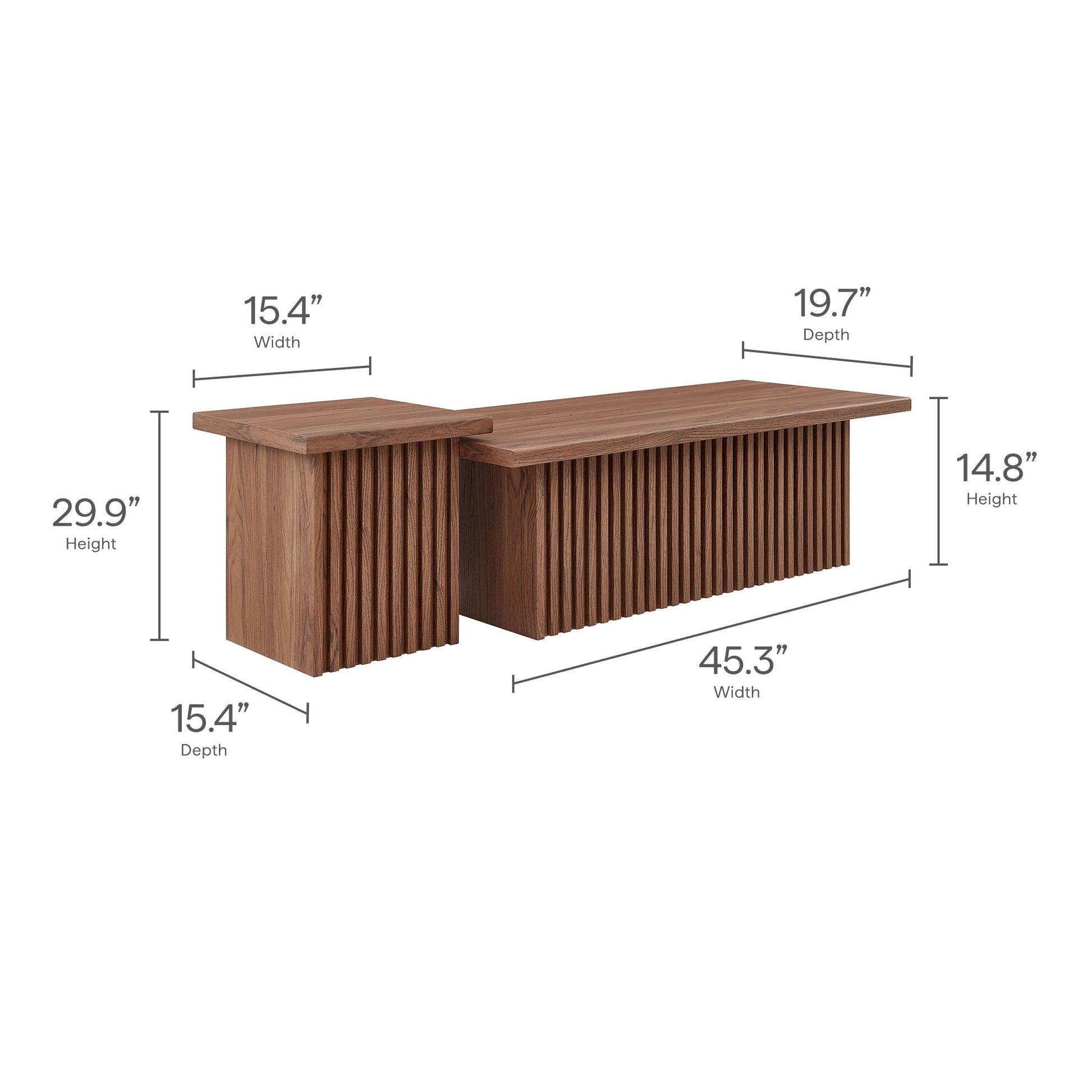 Render Nesting Coffee Tables Set of 2 by Modway - Best Buy Furniture