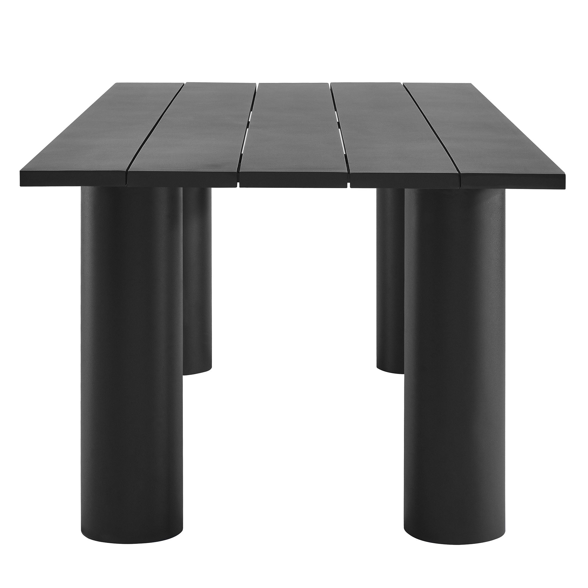 Nautica Outdoor Patio 87" Rectangular Aluminum Dining Table by Modway - Best Buy Furniture