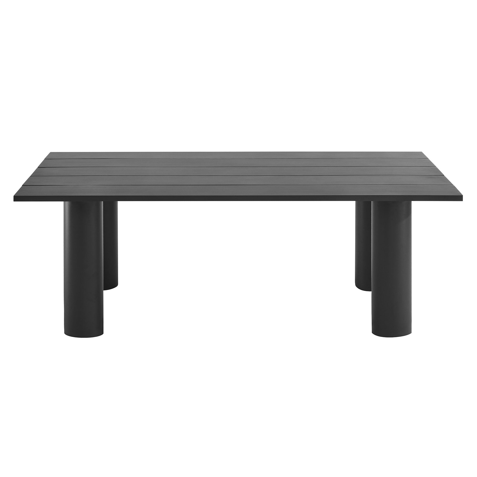 Nautica Outdoor Patio 87" Rectangular Aluminum Dining Table by Modway - Best Buy Furniture