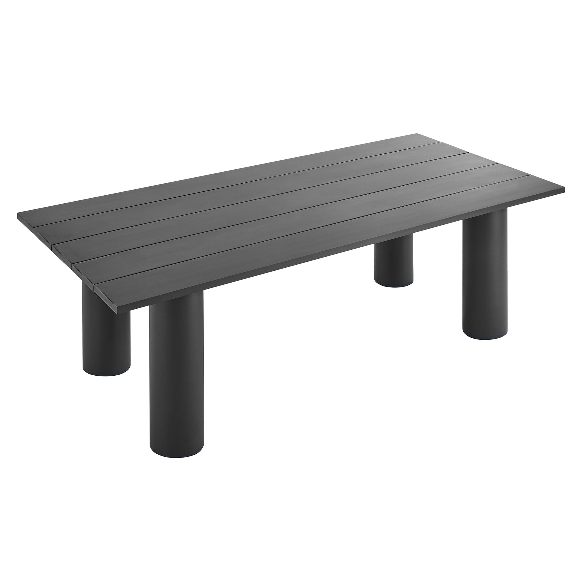 Nautica Outdoor Patio 87" Rectangular Aluminum Dining Table by Modway - Best Buy Furniture