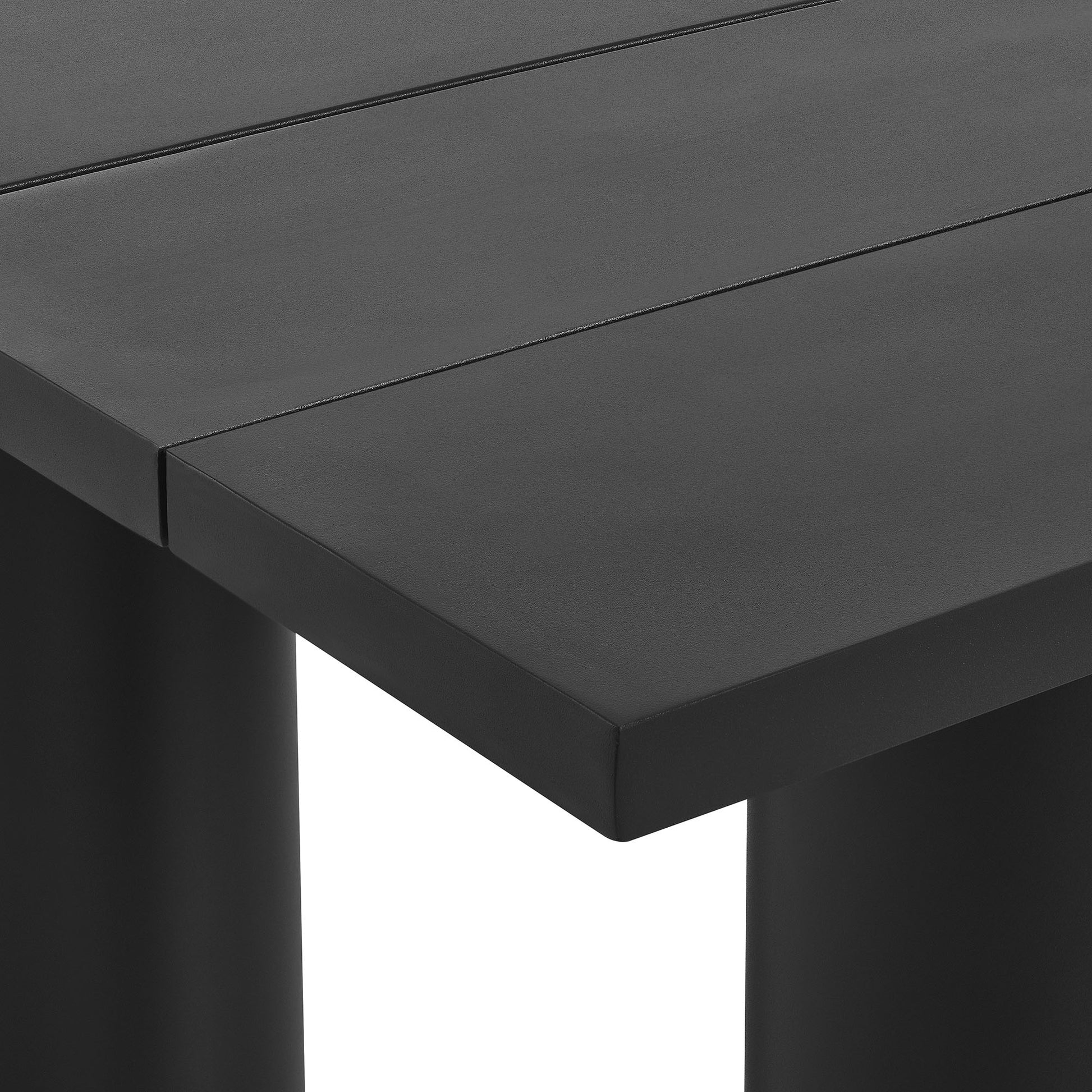 Nautica Outdoor Patio 87" Rectangular Aluminum Dining Table by Modway - Best Buy Furniture