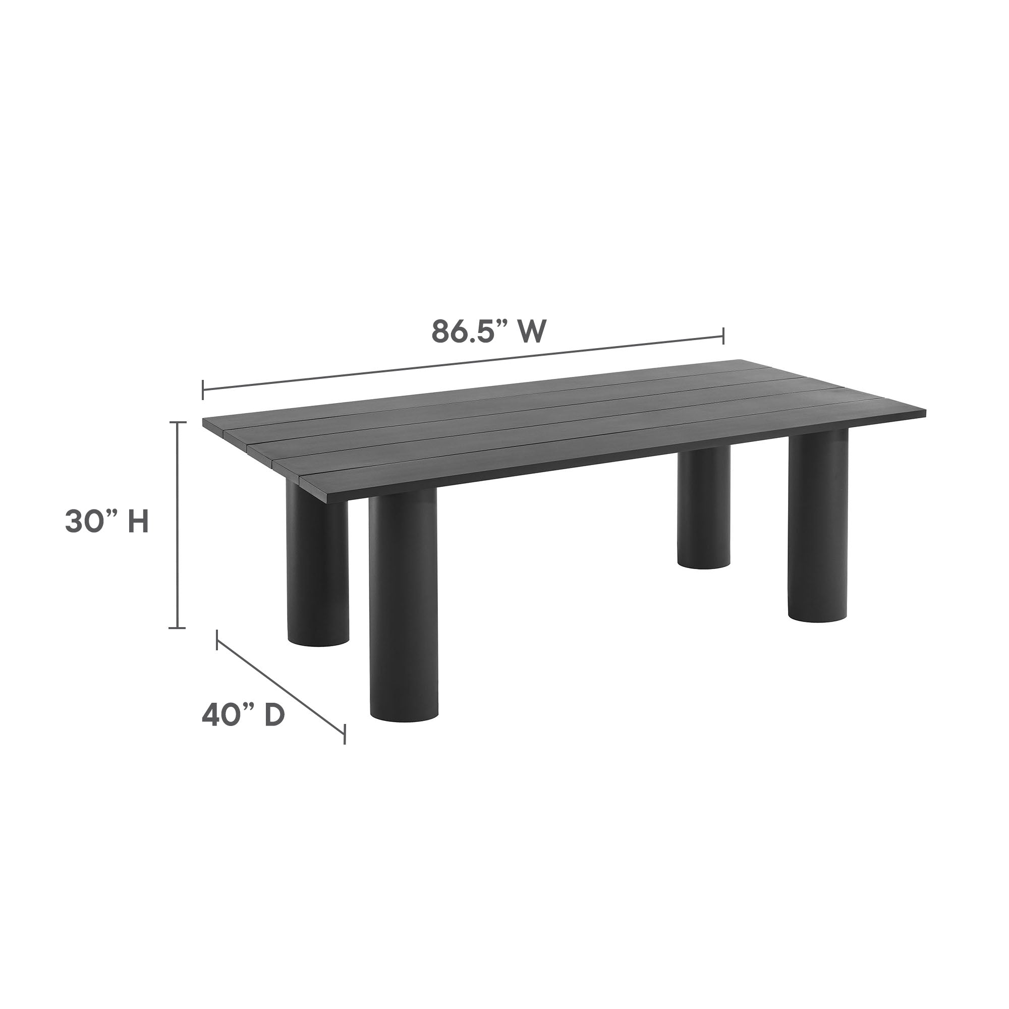 Nautica 7-Piece Rectangular Outdoor Patio Aluminum Dining Table and Chairs Set by Modway - Best Buy Furniture