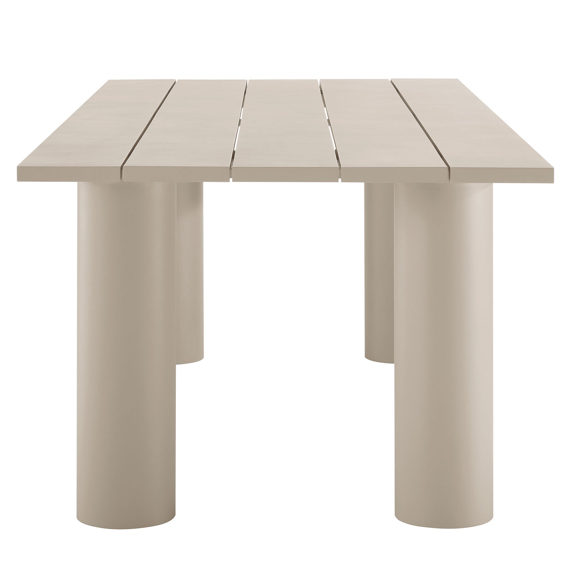 Nautica Outdoor Patio 87" Rectangular Aluminum Dining Table by Modway - Best Buy Furniture