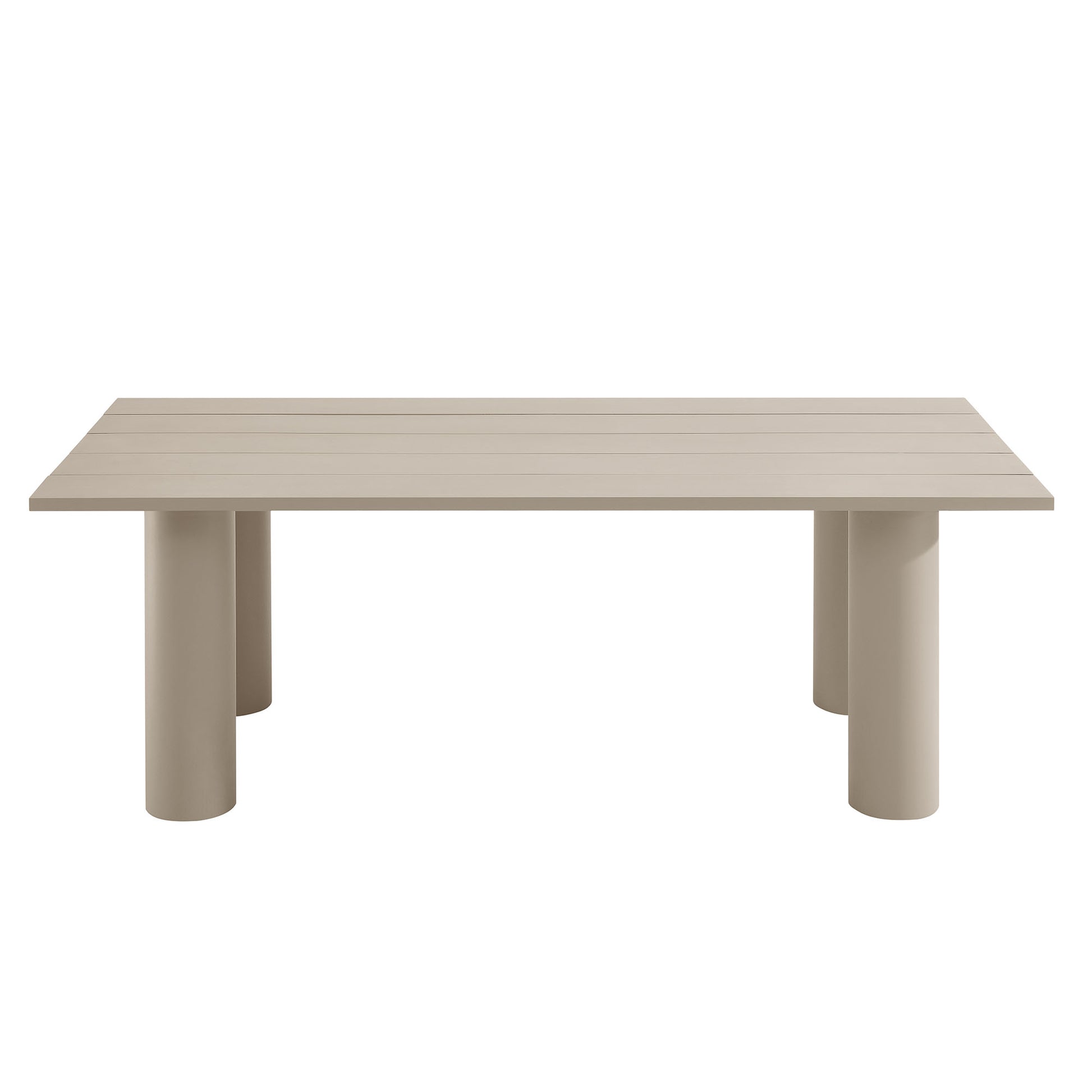 Nautica Outdoor Patio 87" Rectangular Aluminum Dining Table by Modway - Best Buy Furniture