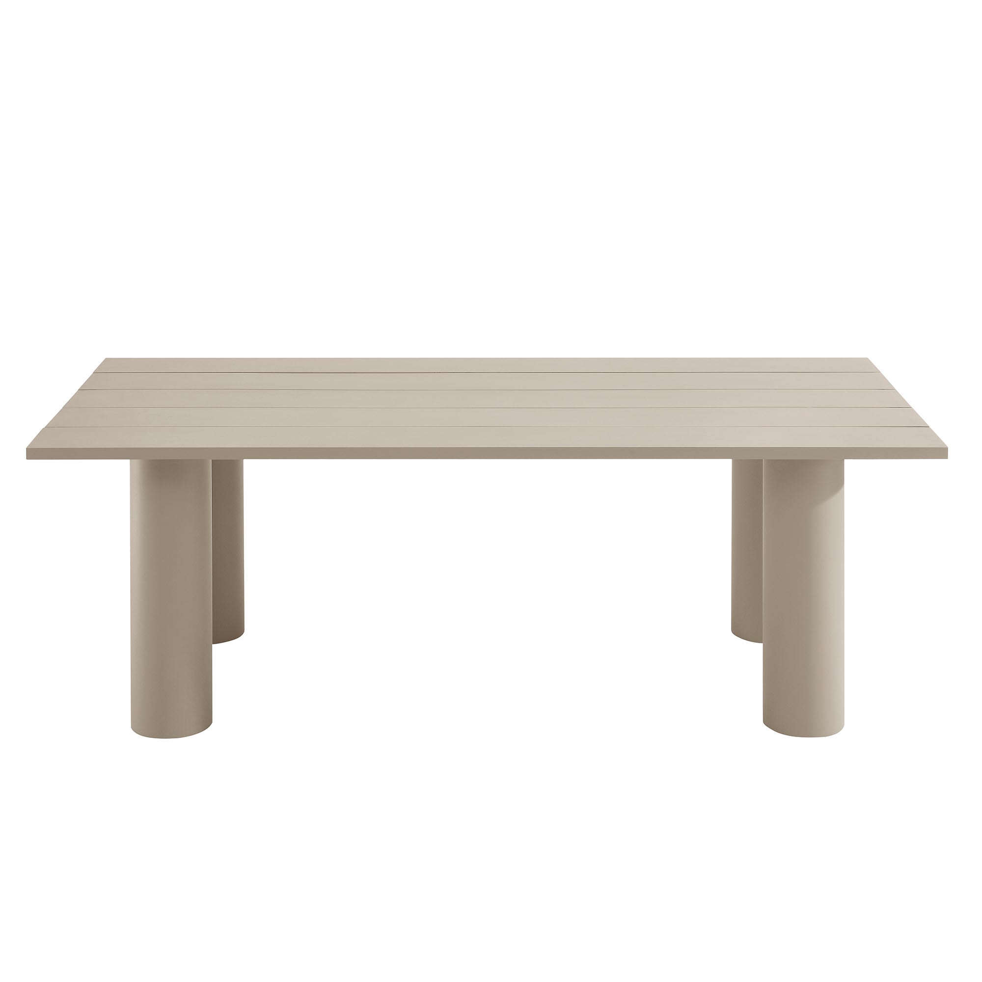 Nautica Outdoor Patio 87" Rectangular Aluminum Dining Table by Modway - Best Buy Furniture