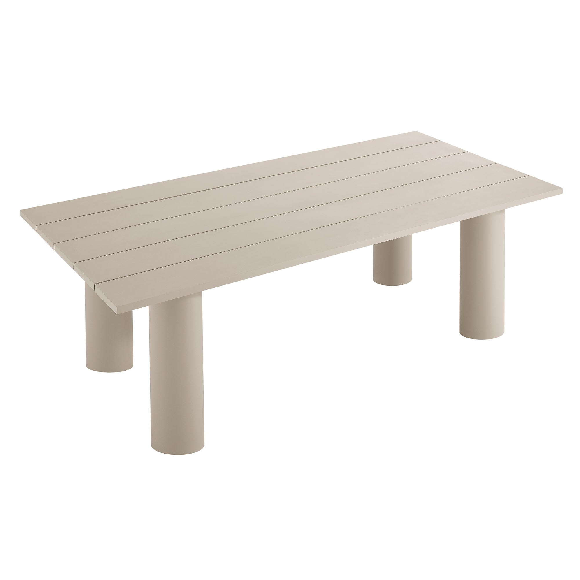 Nautica Outdoor Patio 87" Rectangular Aluminum Dining Table by Modway - Best Buy Furniture