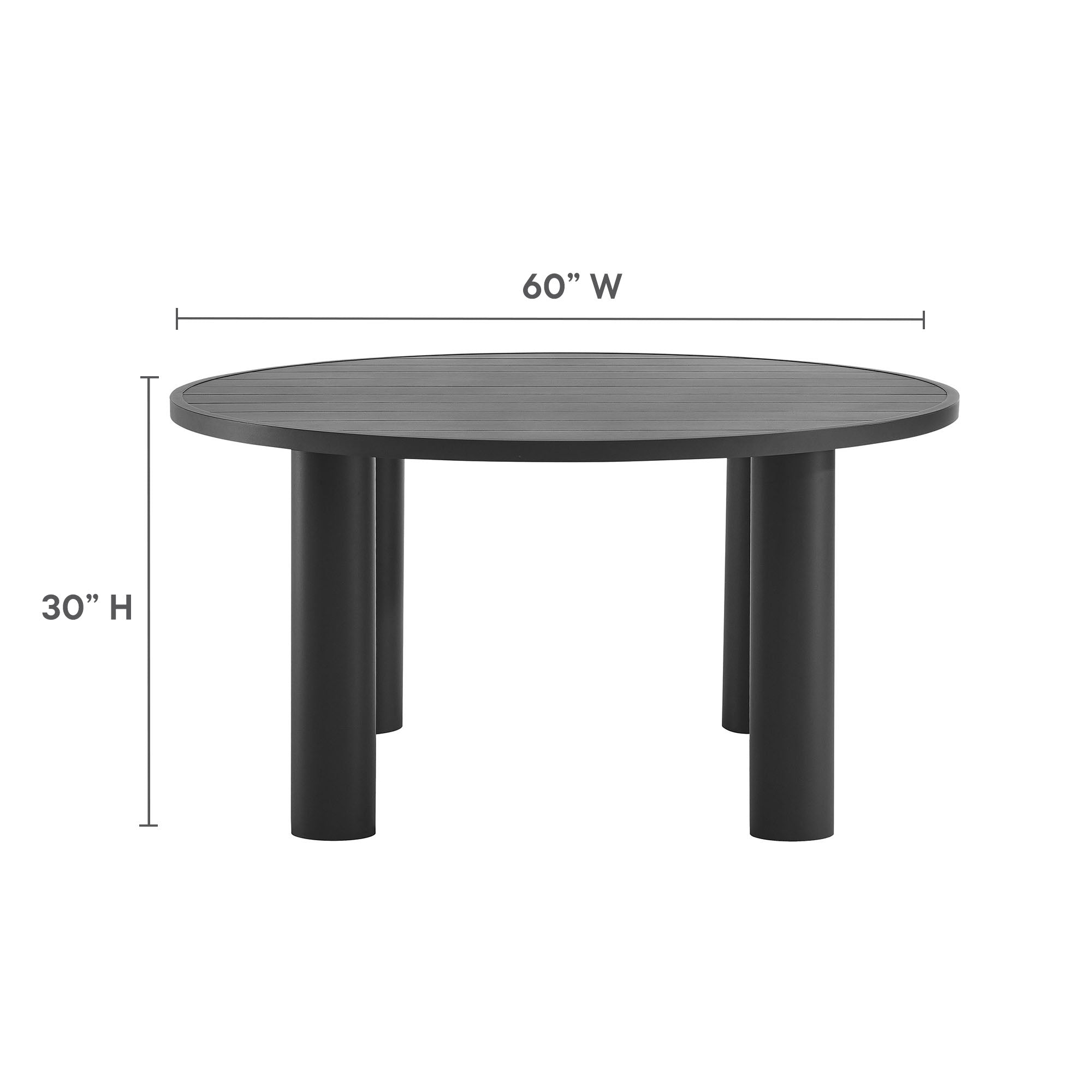 Nautica 5-Piece Round Outdoor Patio Aluminum Dining Table and Chairs Set by Modway - Best Buy Furniture
