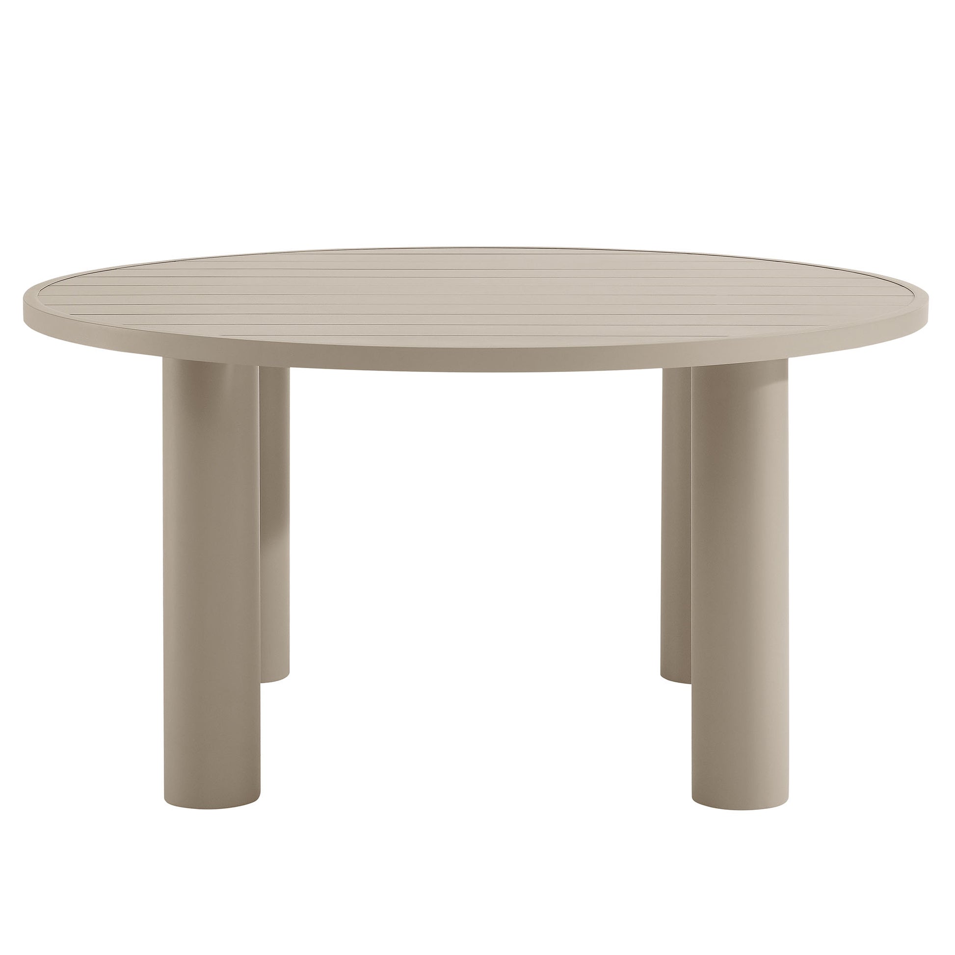 Nautica Outdoor Patio 60" Round Aluminum Dining Table by Modway - Best Buy Furniture