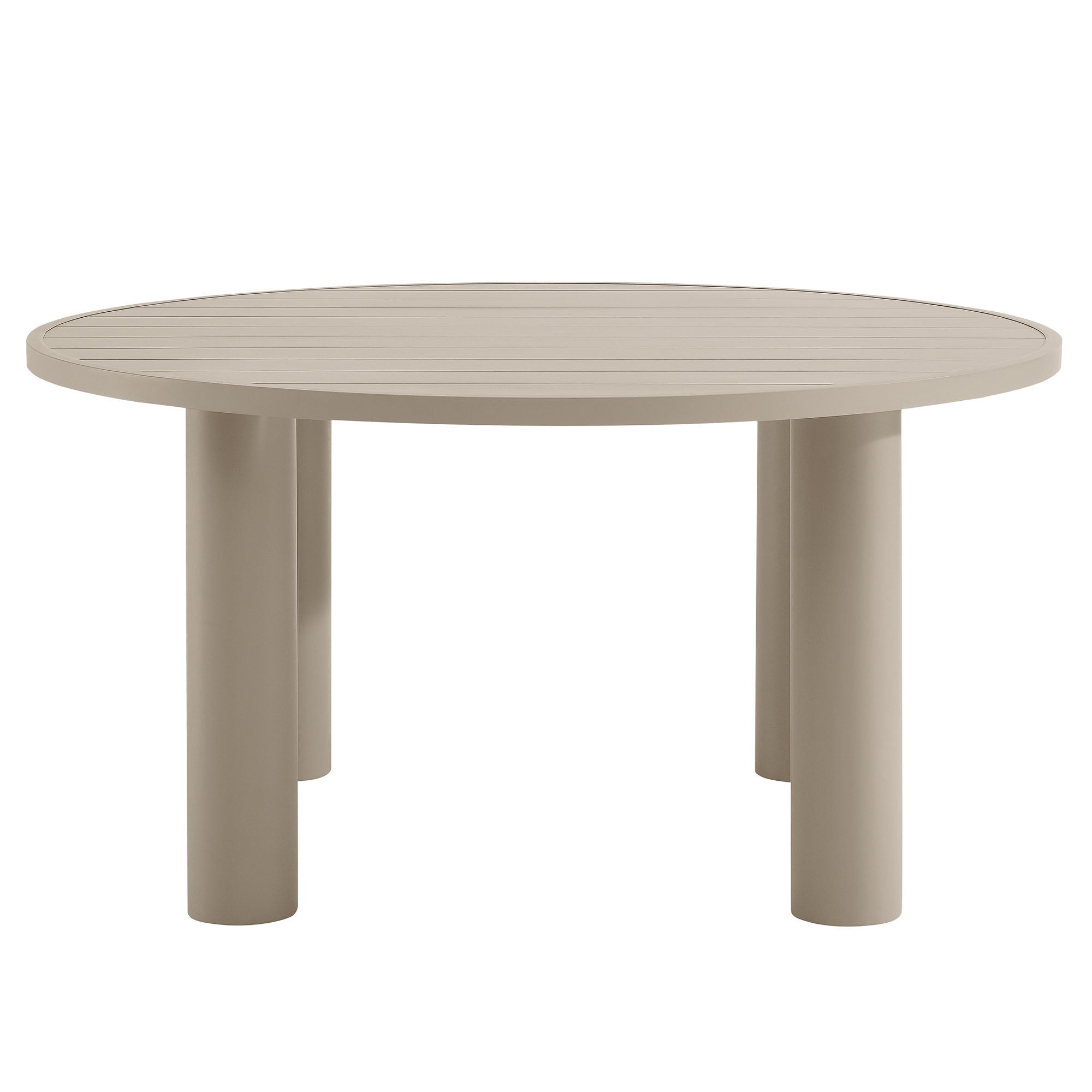 Nautica Outdoor Patio 60" Round Aluminum Dining Table by Modway - Best Buy Furniture