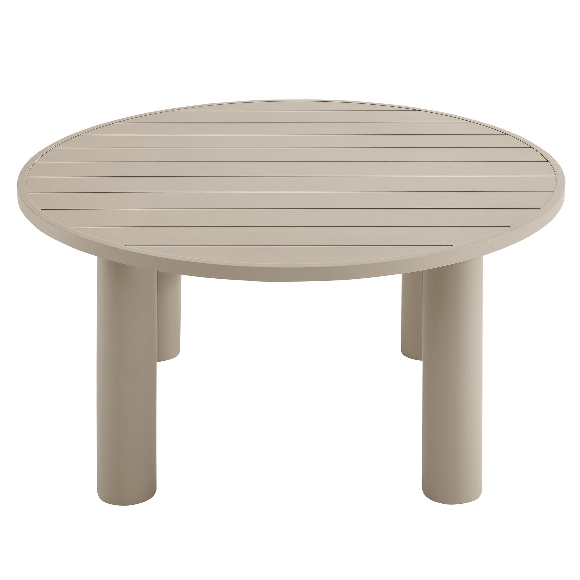 Nautica Outdoor Patio 60" Round Aluminum Dining Table by Modway - Best Buy Furniture
