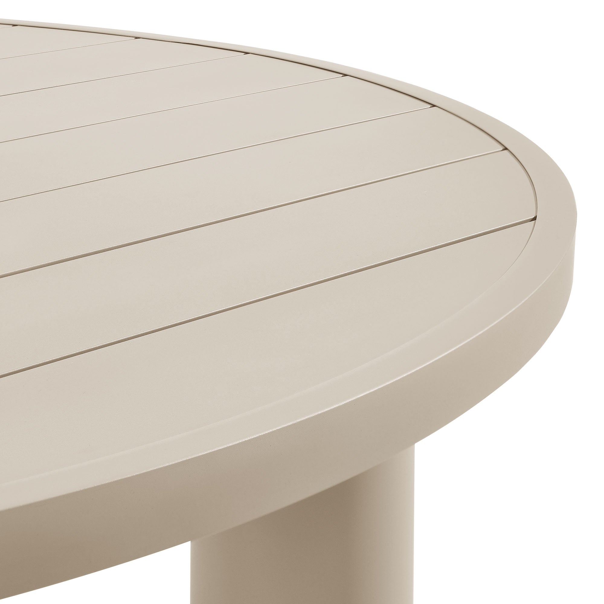 Nautica Outdoor Patio 60" Round Aluminum Dining Table by Modway - Best Buy Furniture