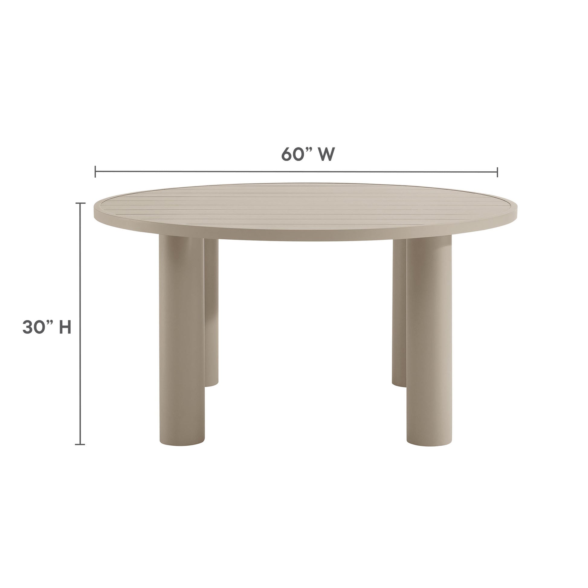 Nautica 5-Piece Round Outdoor Patio Aluminum Dining Table and Chairs Set by Modway - Best Buy Furniture