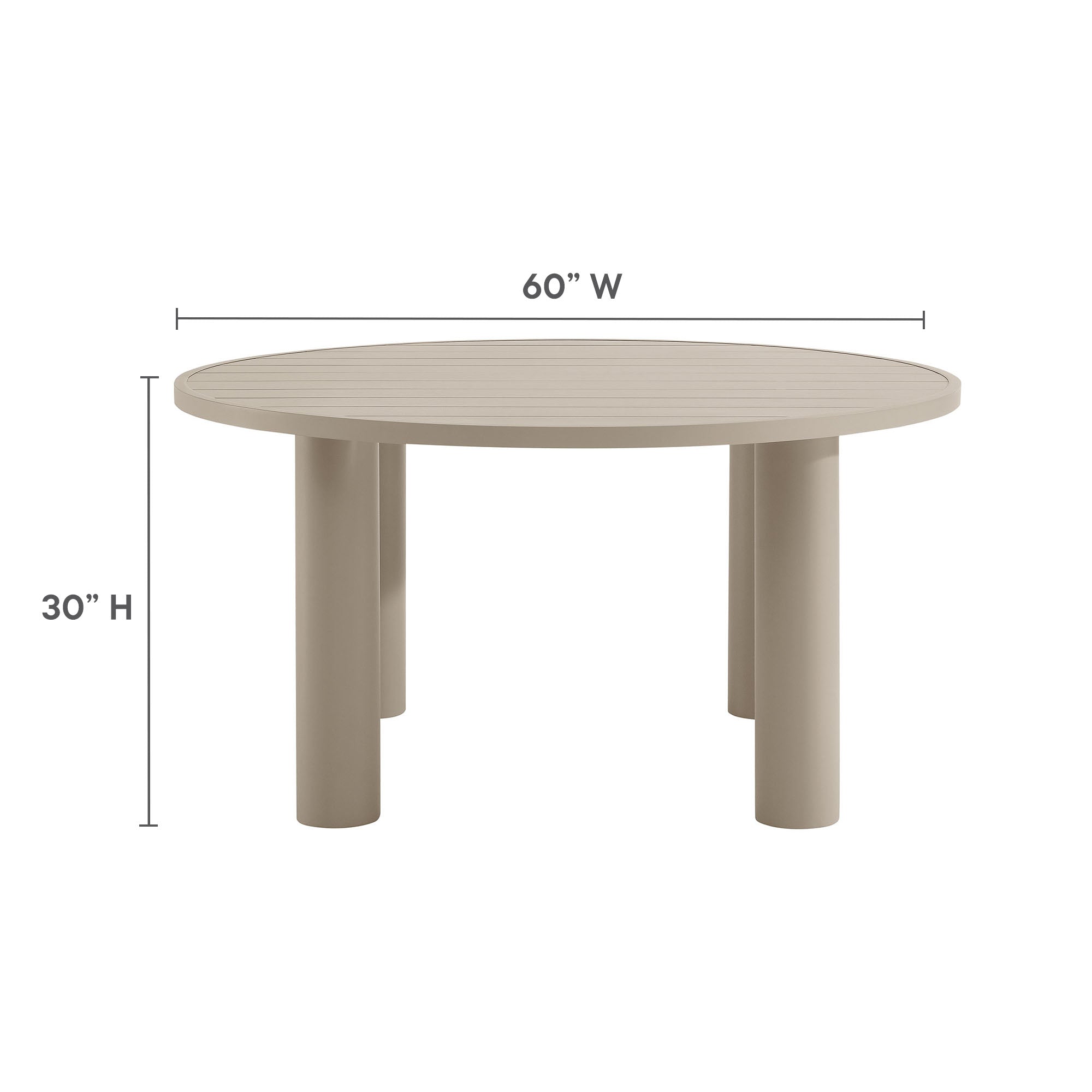 Nautica 5-Piece Round Outdoor Patio Aluminum Dining Table and Chairs Set by Modway - Best Buy Furniture