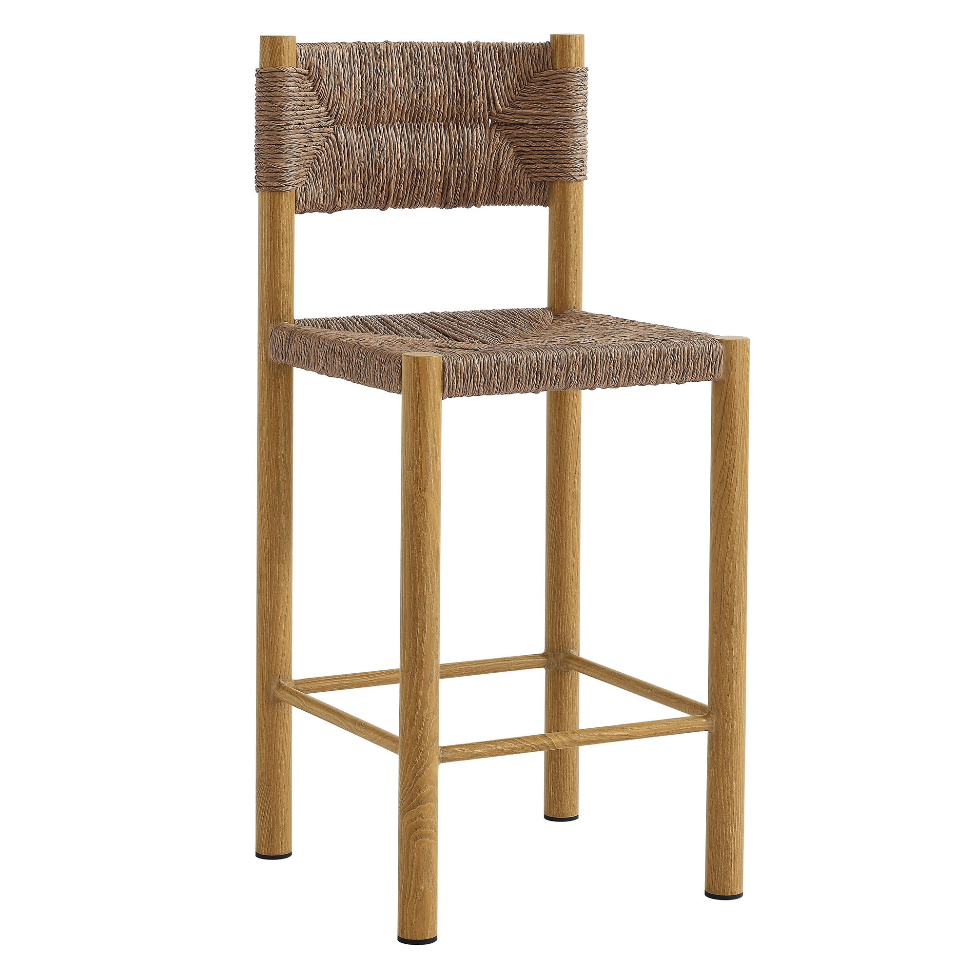 Parkland Outdoor Patio Rattan and Aluminum Counter Stools Set of 2 by Modway - Best Buy Furniture