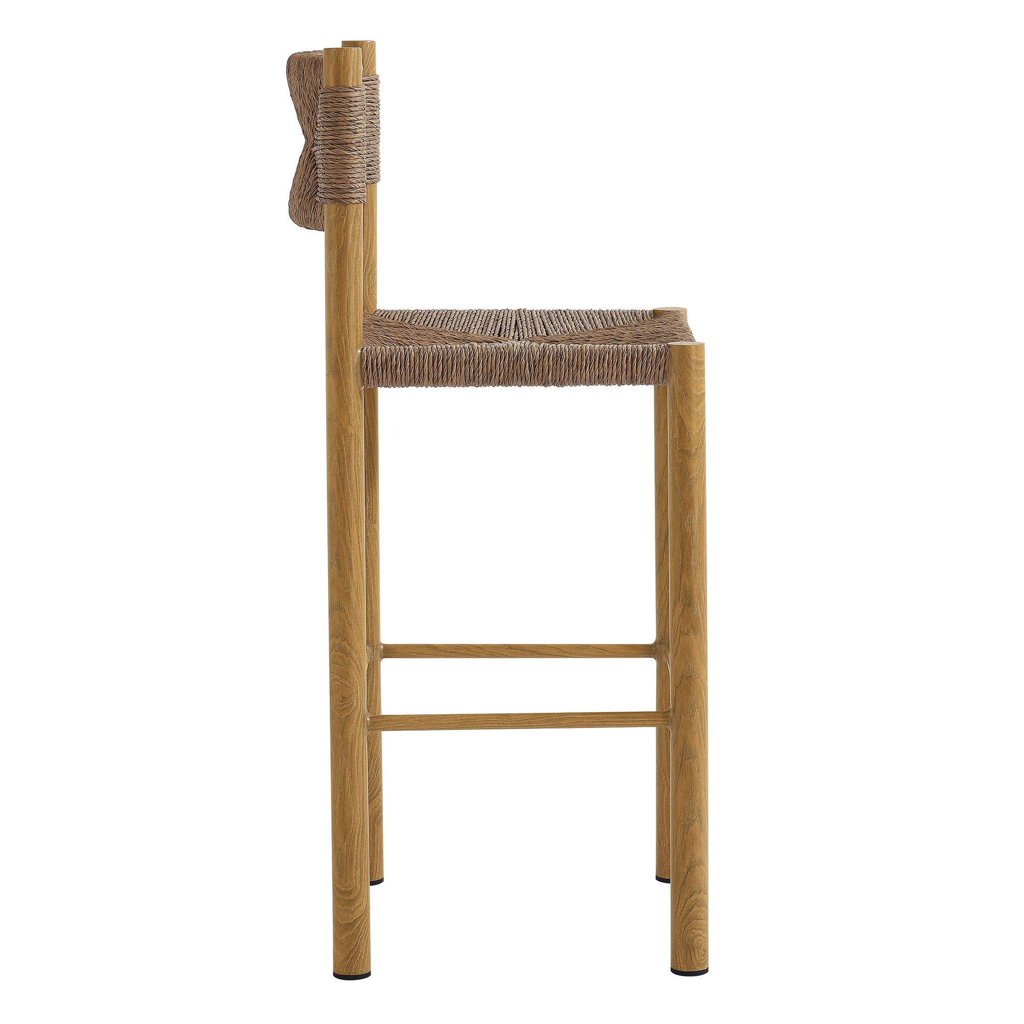 Parkland Outdoor Patio Rattan and Aluminum Bar Stools Set of 2 by Modway - Best Buy Furniture