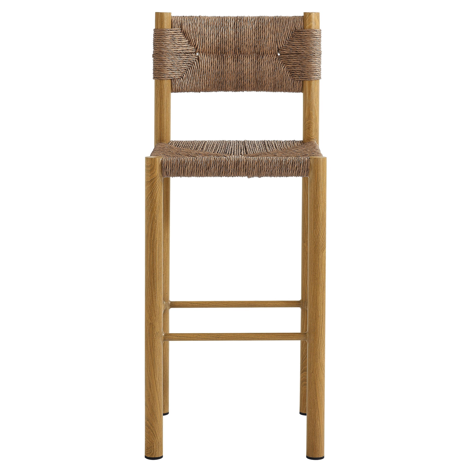 Parkland Outdoor Patio Rattan and Aluminum Bar Stools Set of 2 by Modway - Best Buy Furniture