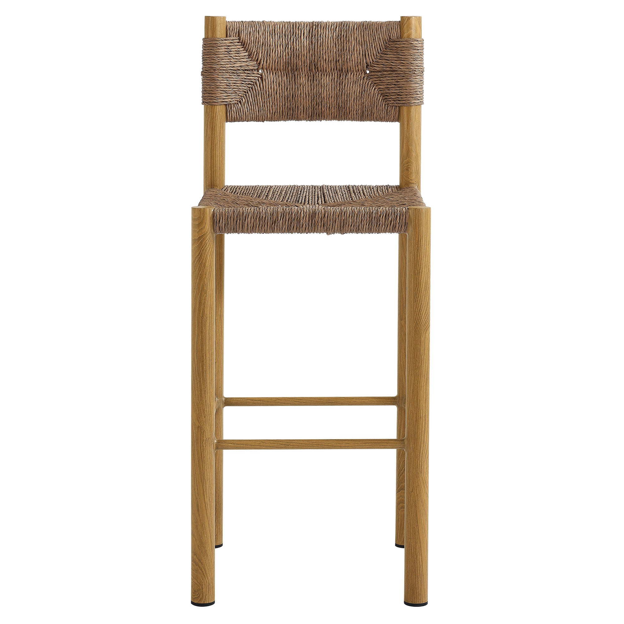 Parkland Outdoor Patio Rattan and Aluminum Bar Stools Set of 2 by Modway - Best Buy Furniture
