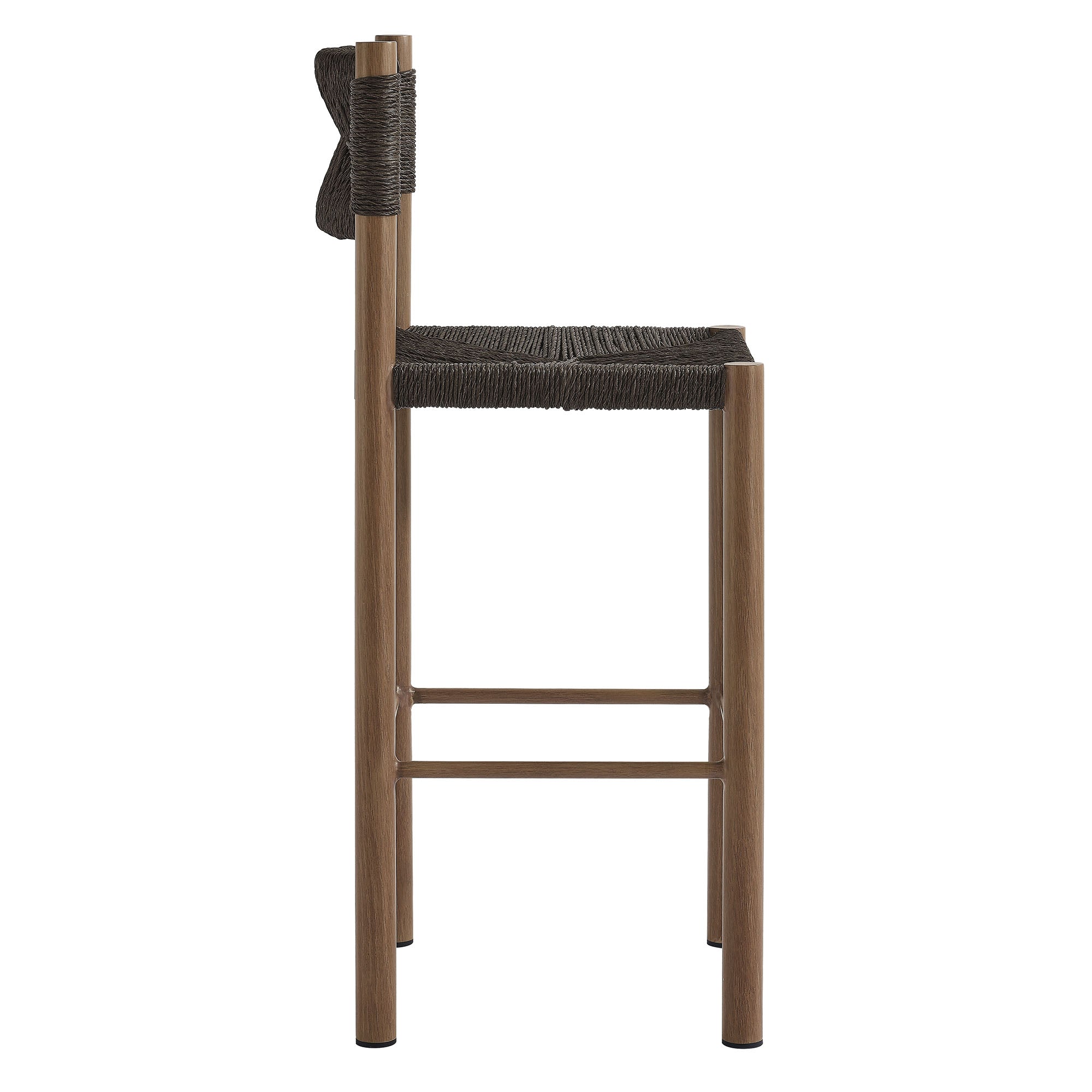 Parkland Outdoor Patio Rattan and Aluminum Bar Stools Set of 2 by Modway - Best Buy Furniture