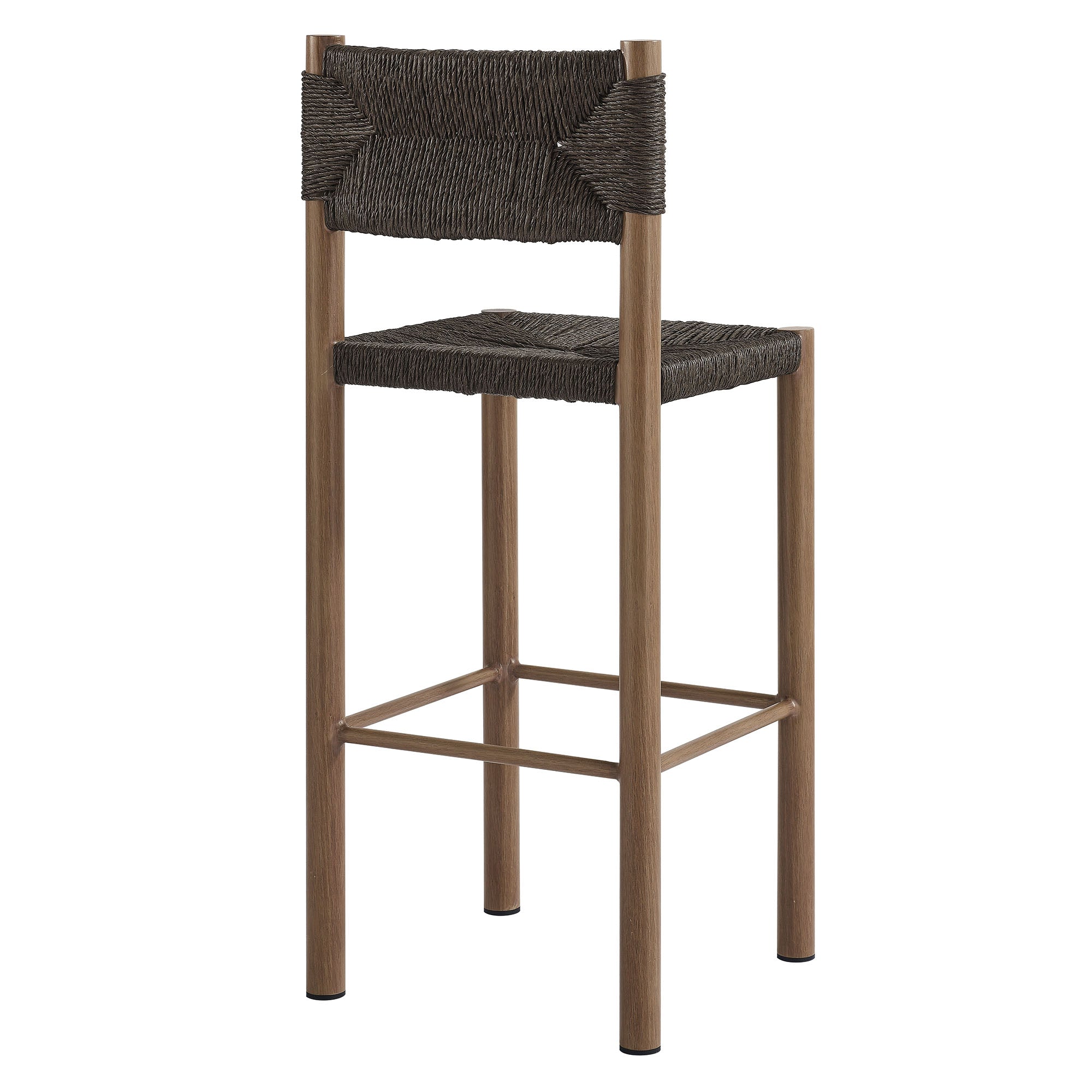Parkland Outdoor Patio Rattan and Aluminum Bar Stools Set of 2 by Modway - Best Buy Furniture