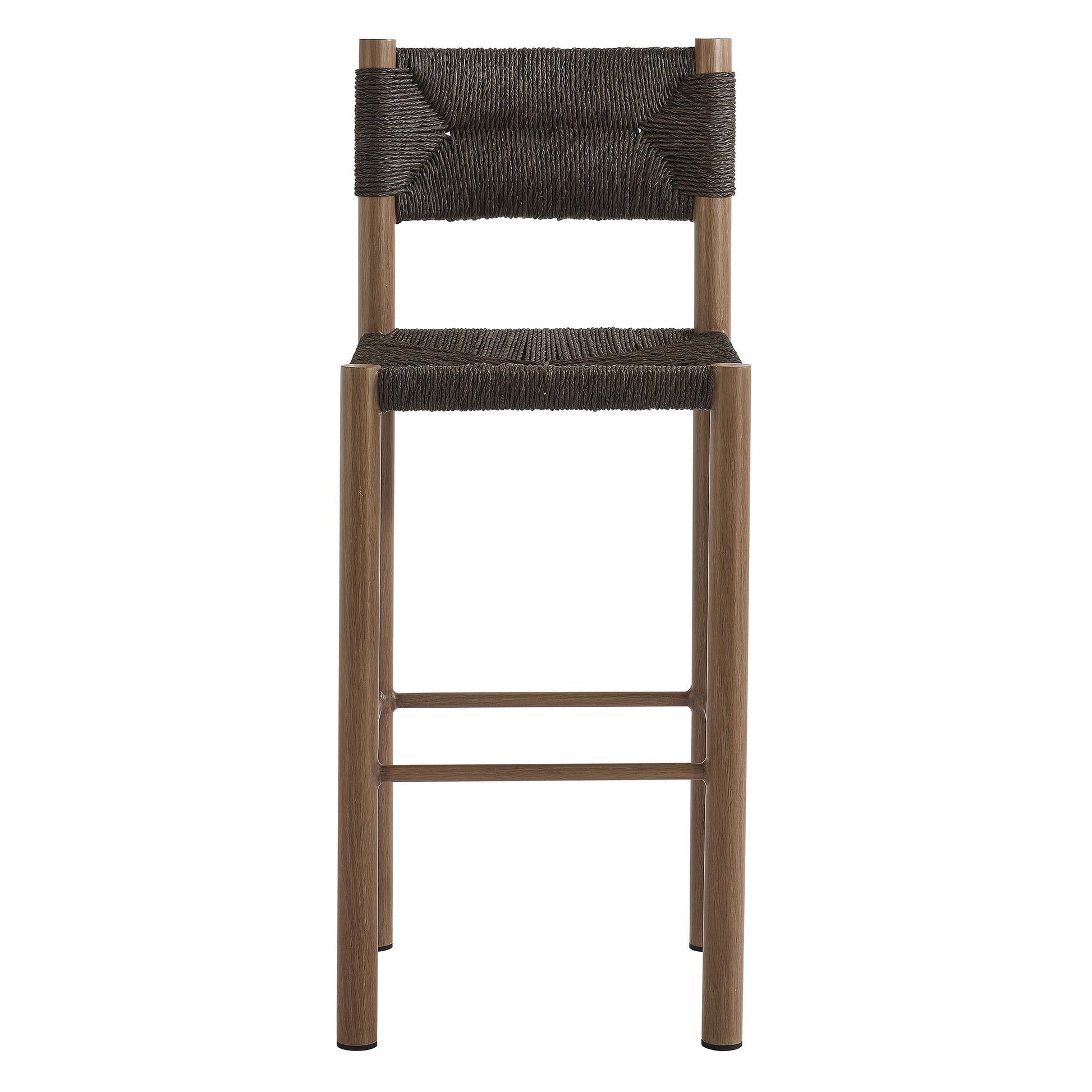 Parkland Outdoor Patio Rattan and Aluminum Bar Stools Set of 2 by Modway - Best Buy Furniture