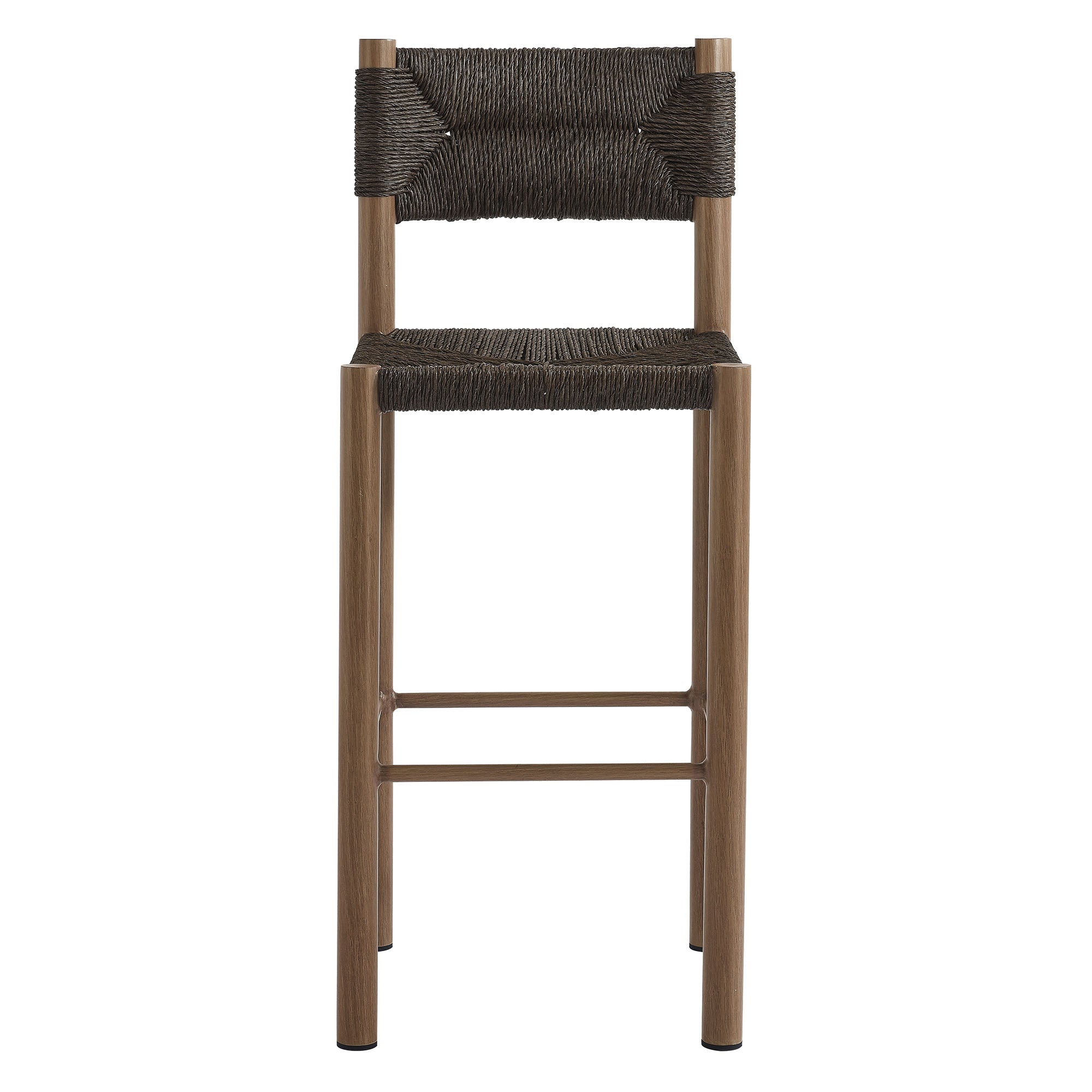 Parkland Outdoor Patio Rattan and Aluminum Bar Stools Set of 2 by Modway - Best Buy Furniture