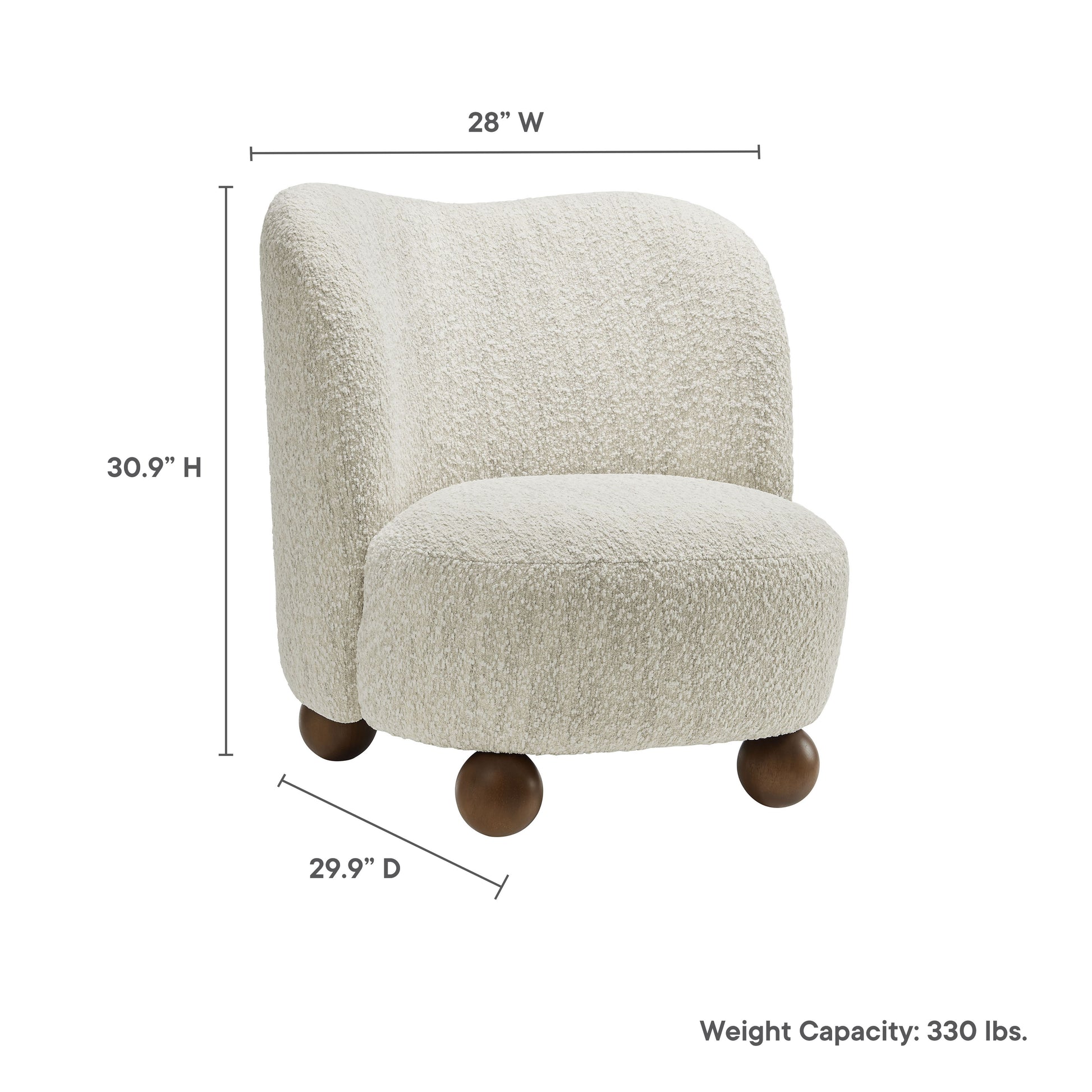 Monroe Boucle Fabric Accent Chair by Modway - Best Buy Furniture