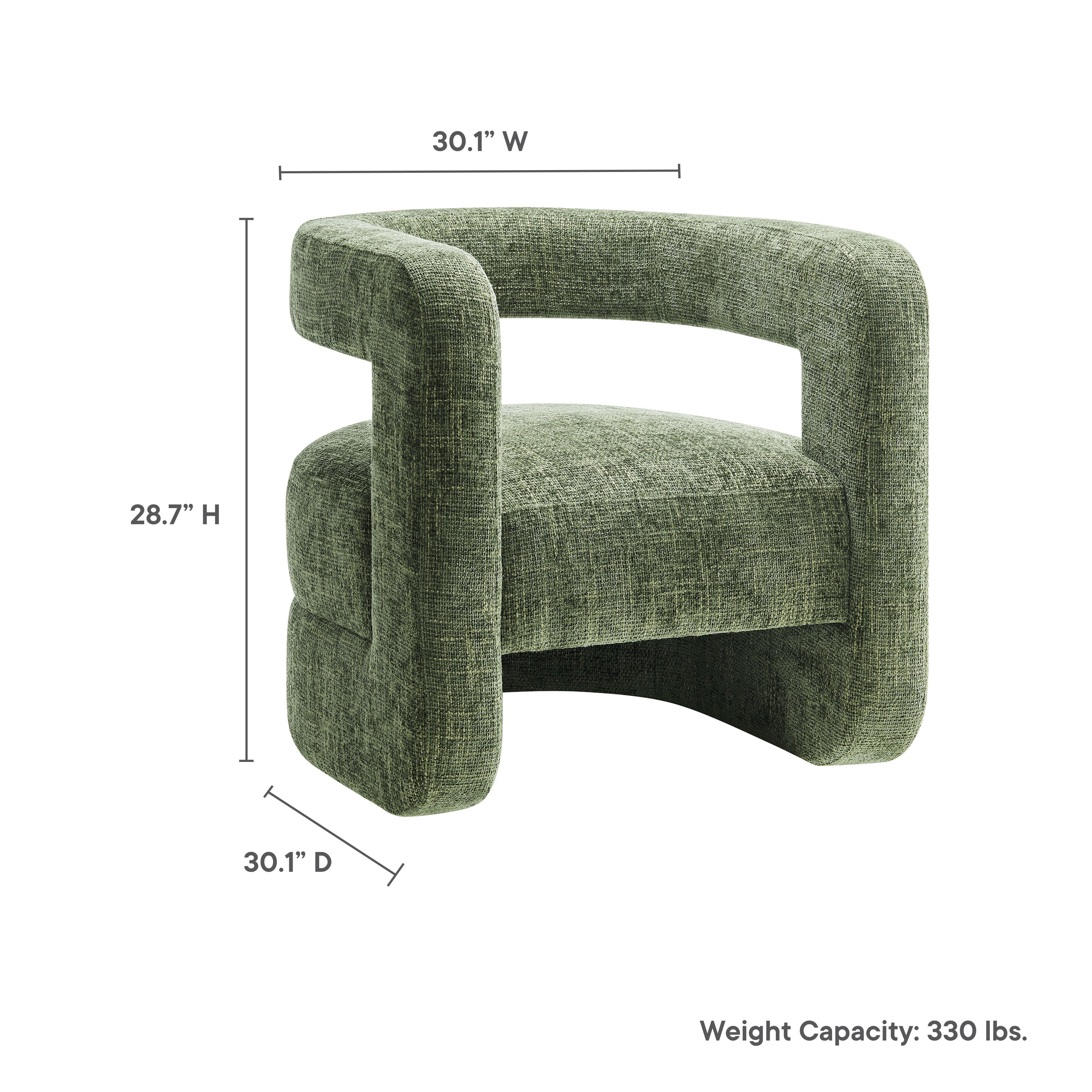 Jaylin Upholstered Chenille Accent Chair by Modway - Best Buy Furniture
