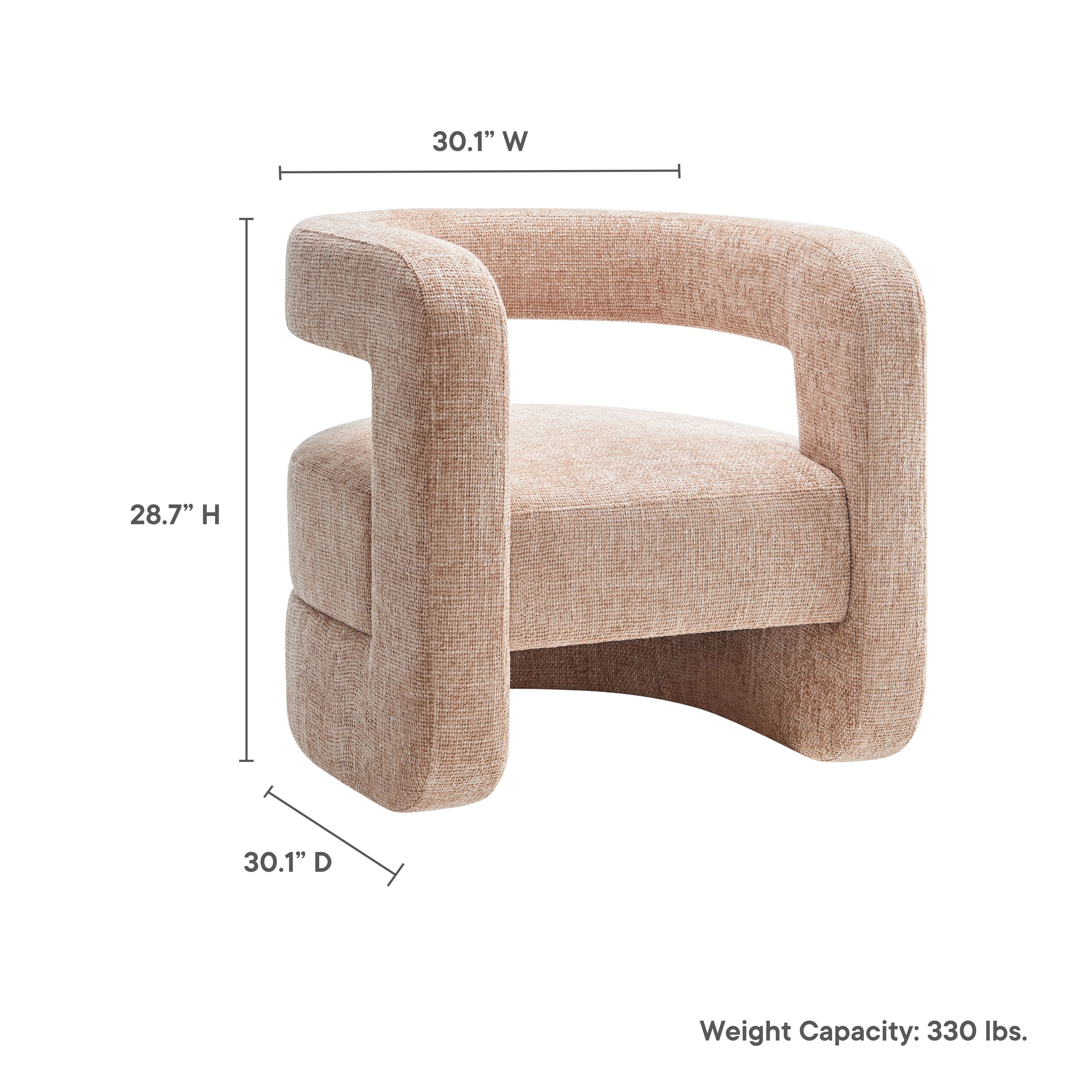 Jaylin Upholstered Chenille Accent Chair by Modway - Best Buy Furniture