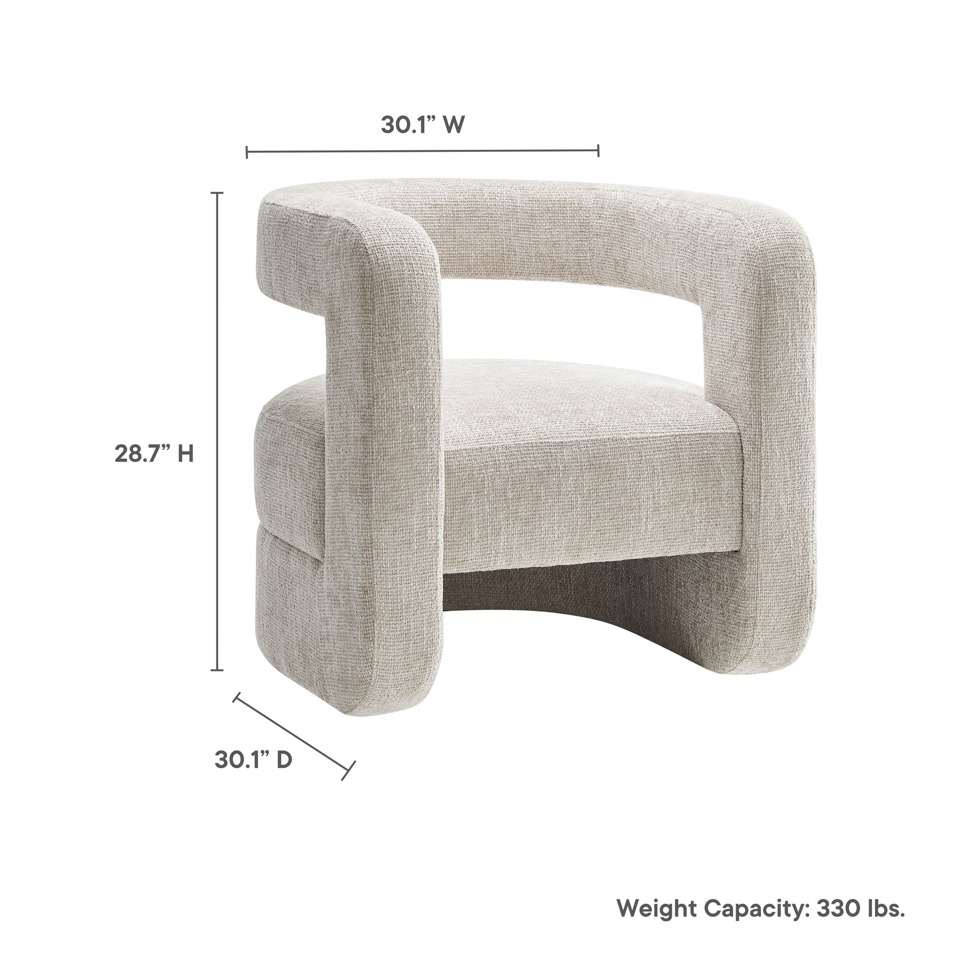 Jaylin Upholstered Chenille Accent Chair by Modway - Best Buy Furniture