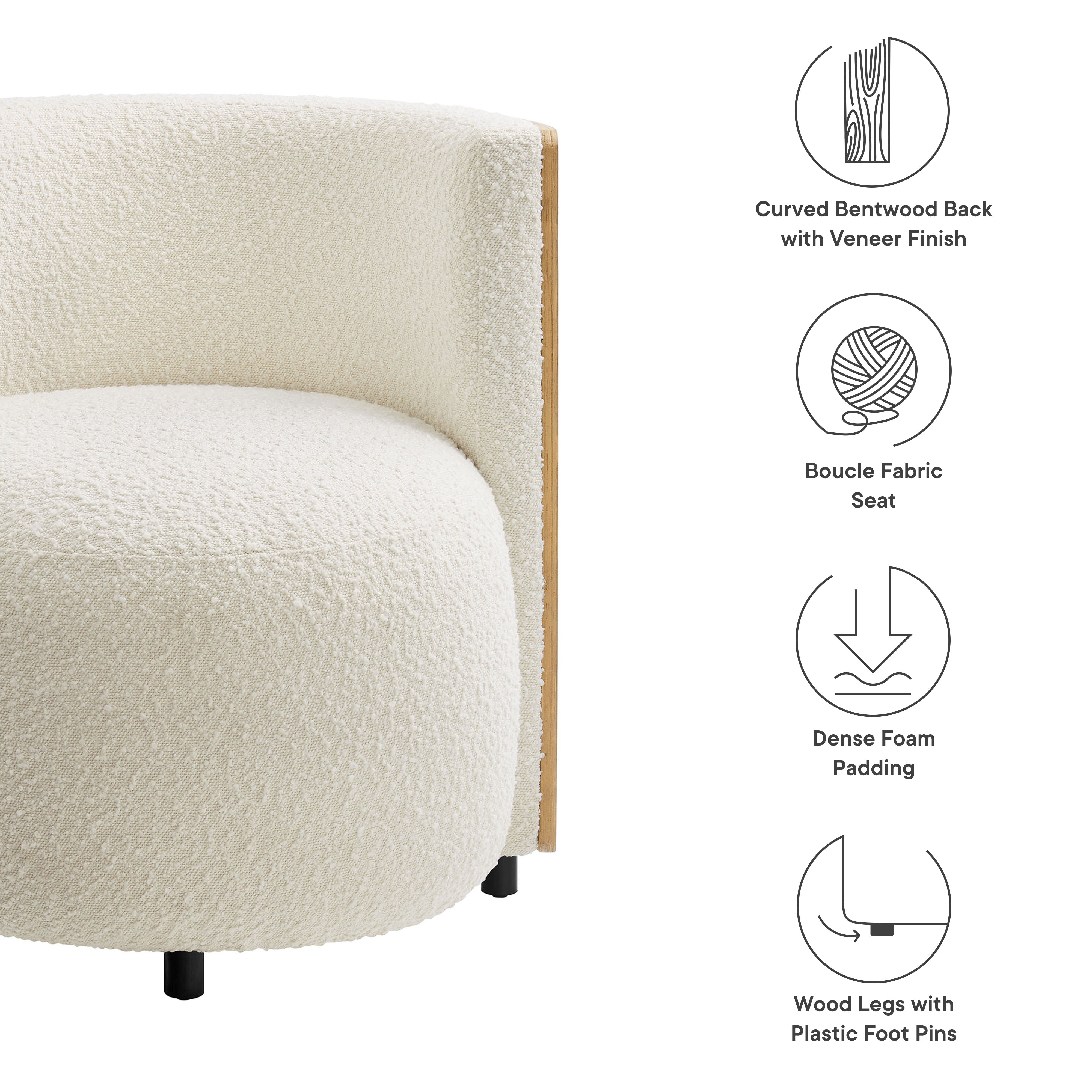 Solis Boucle Accent Chair by Modway - Best Buy Furniture
