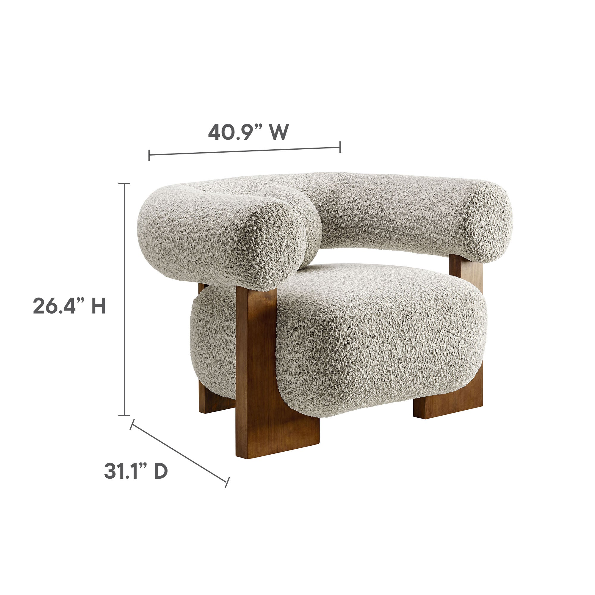 Jace Boucle Accent Chair by Modway - Best Buy Furniture
