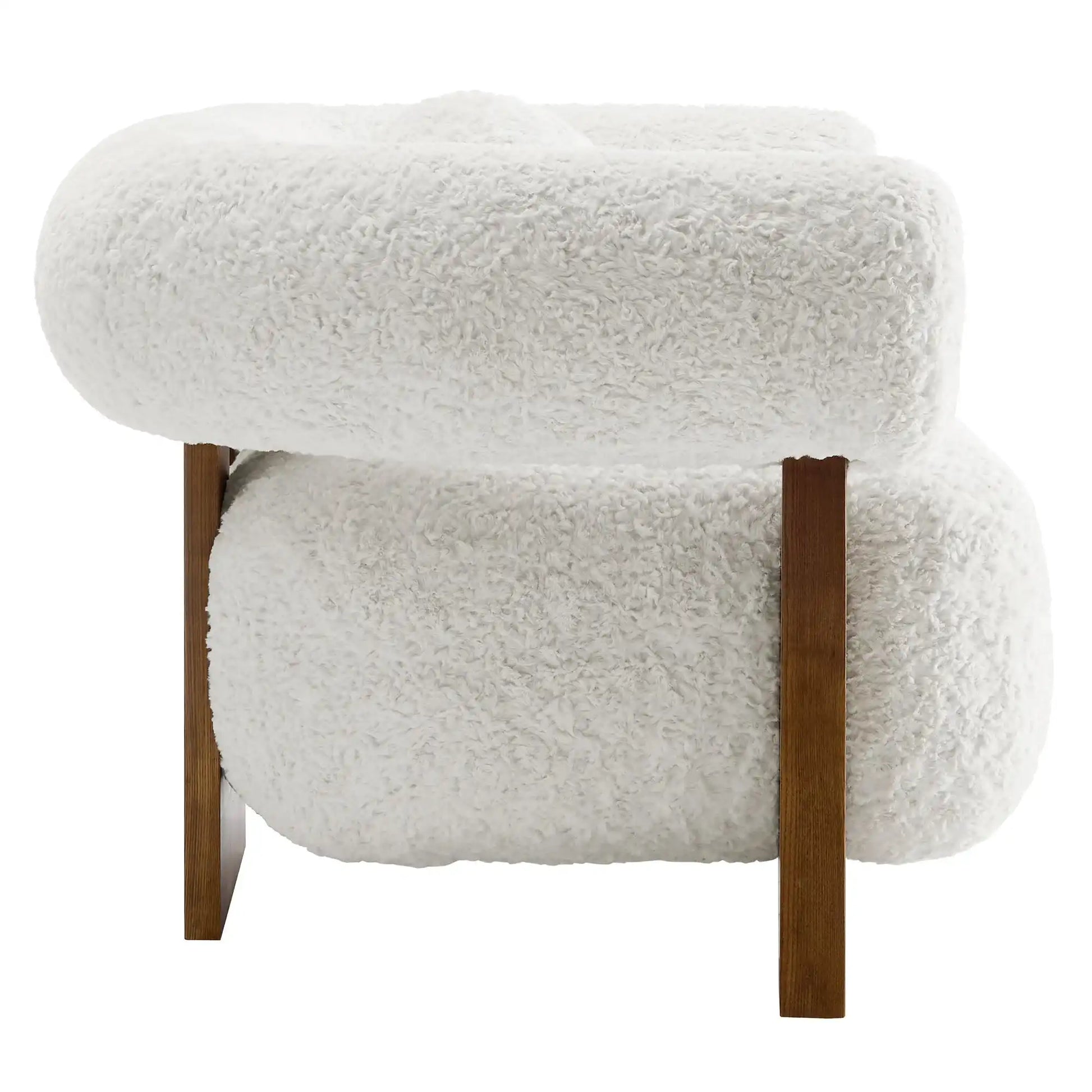 Jace Faux Fur Fabric Accent Chair - Best Buy Furniture