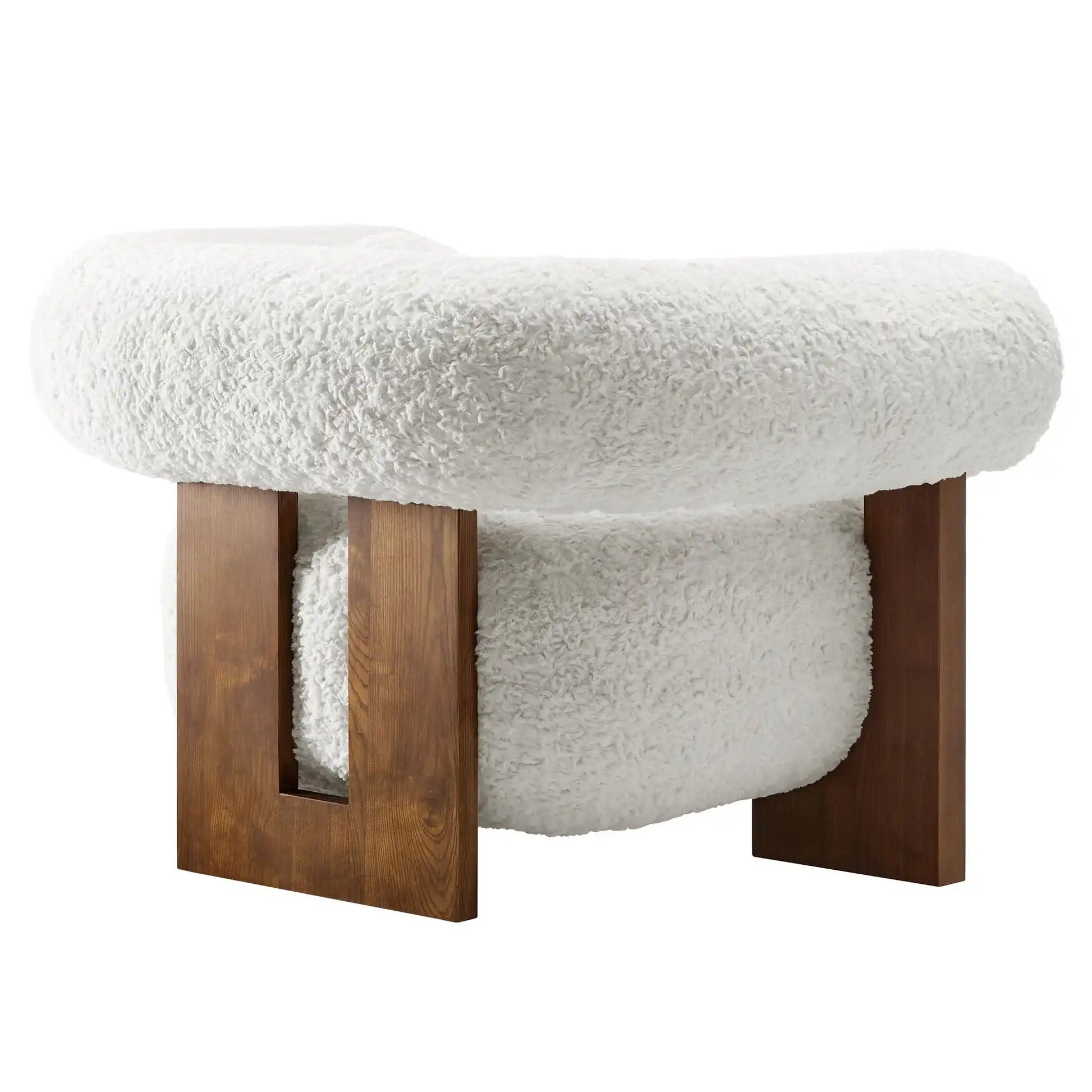 Jace Faux Fur Fabric Accent Chair - Best Buy Furniture