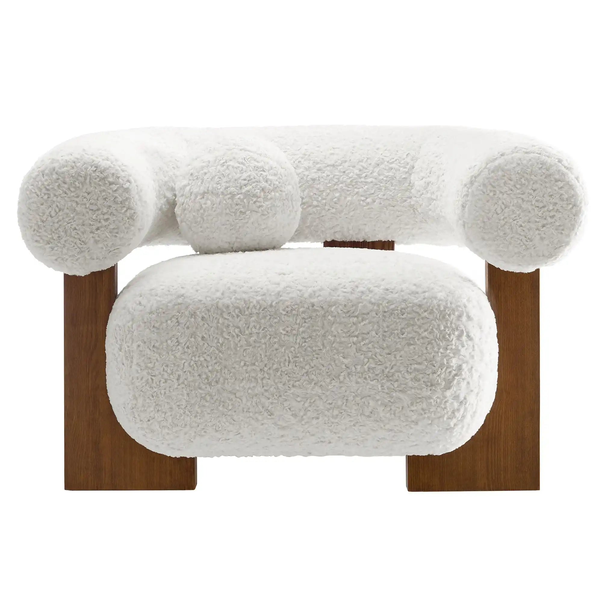 Jace Faux Fur Fabric Accent Chair - Best Buy Furniture
