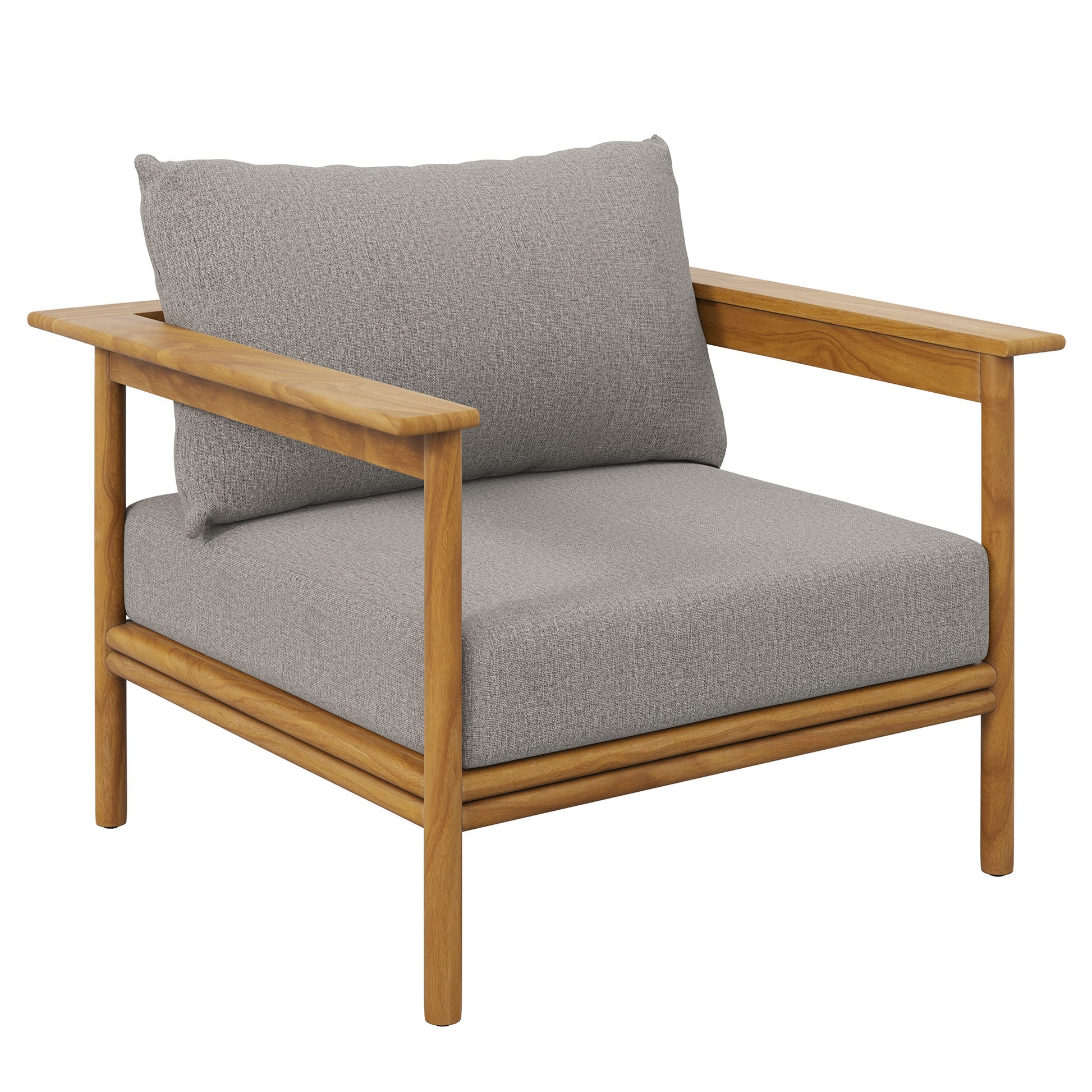 Wren Outdoor Patio Teak Wood Armchair by Modway - Best Buy Furniture