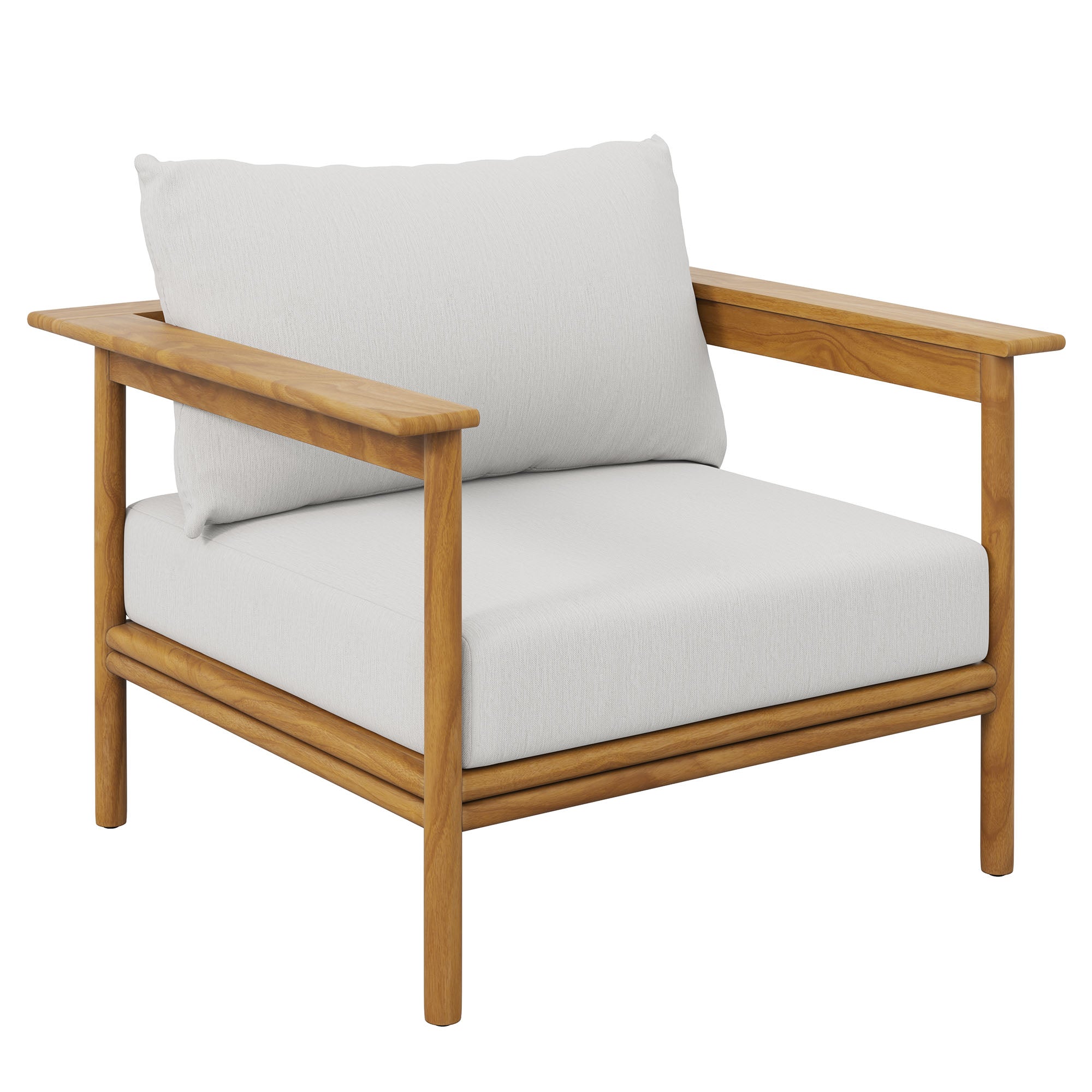 Wren Outdoor Patio Teak Wood Armchair by Modway - Best Buy Furniture