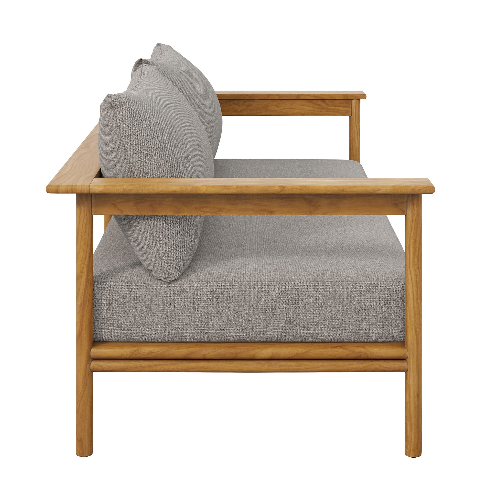 Wren Outdoor Patio Teak Wood Sofa by Modway - Best Buy Furniture